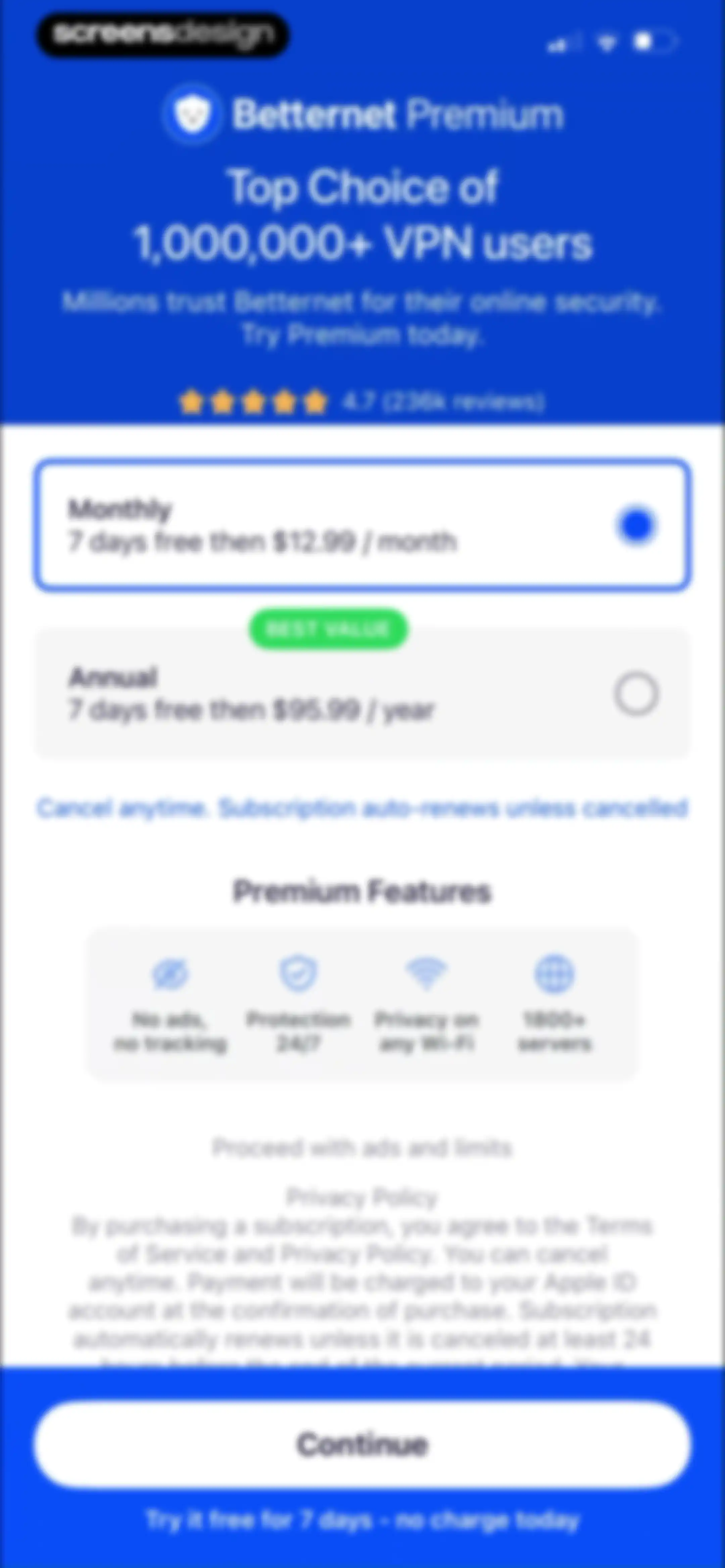 Betternet: Fast Secure VPN screen 4