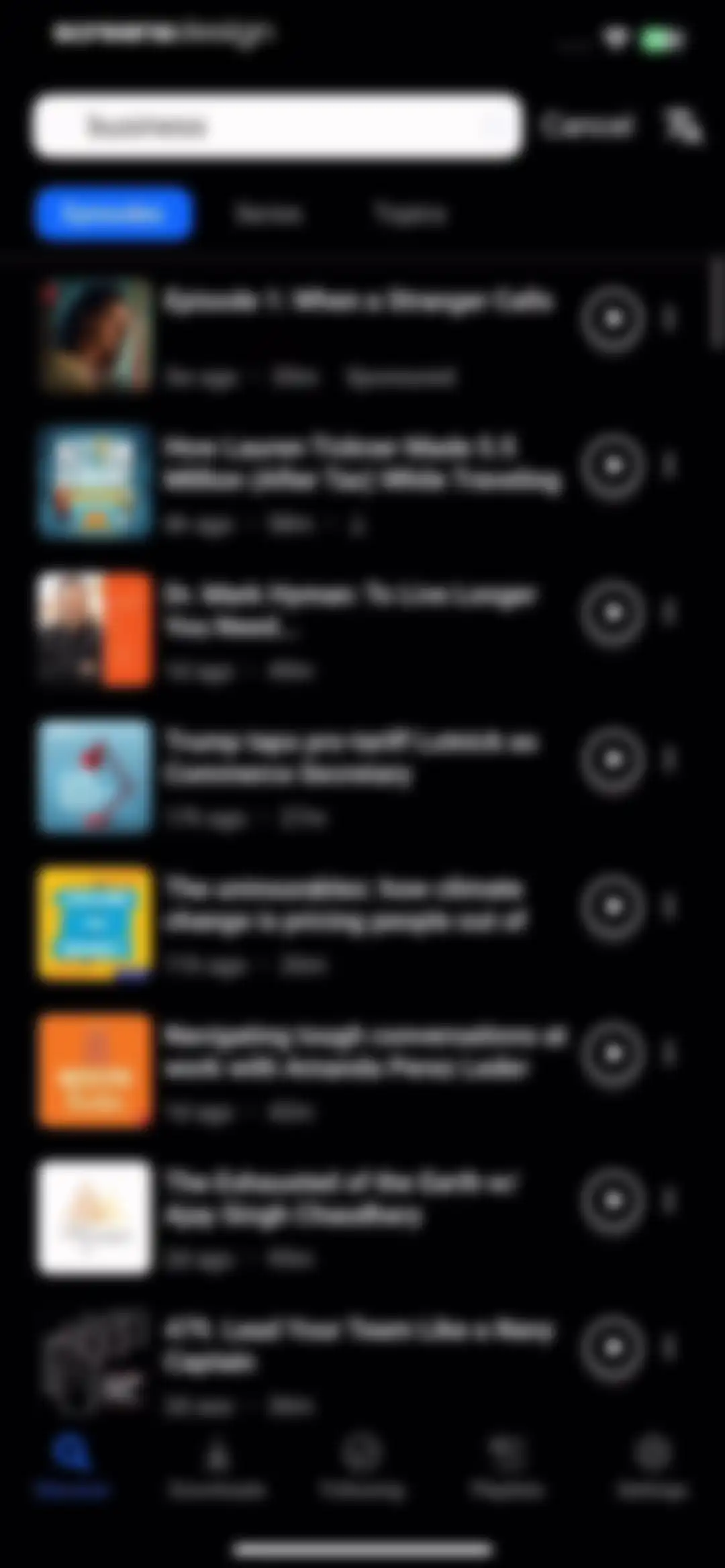 Breaker—The social podcast app screen 56