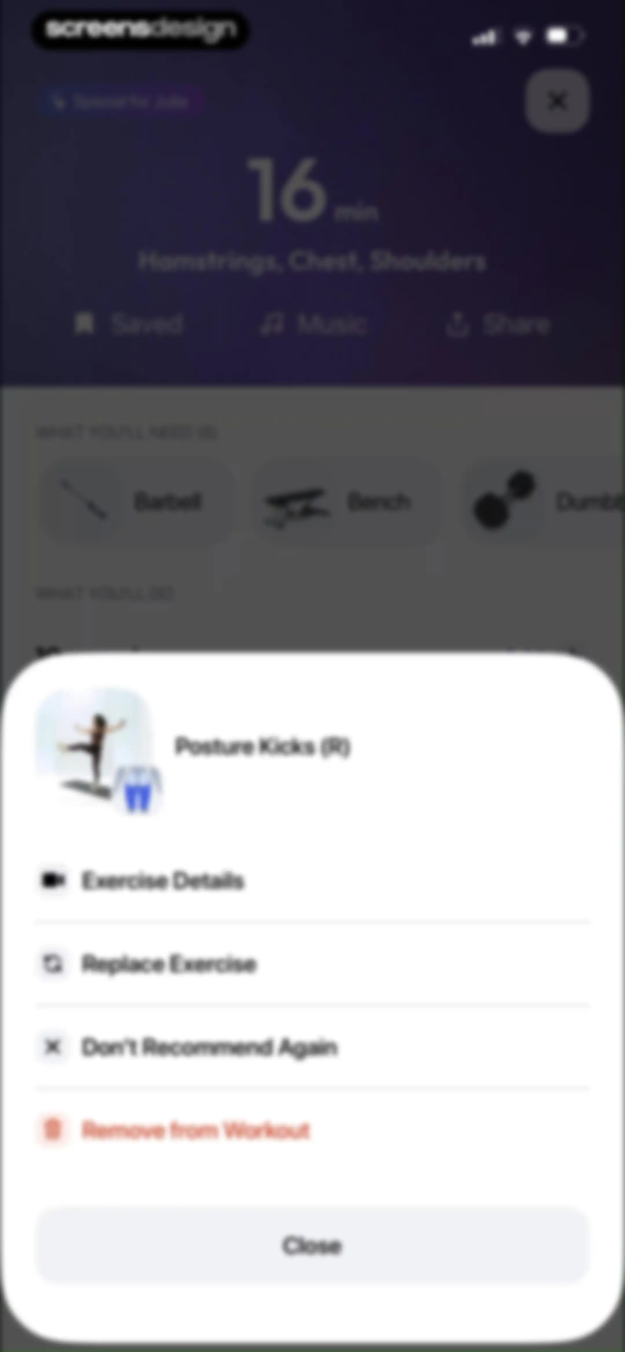 Zing AI: Home & Gym Workouts screen 76