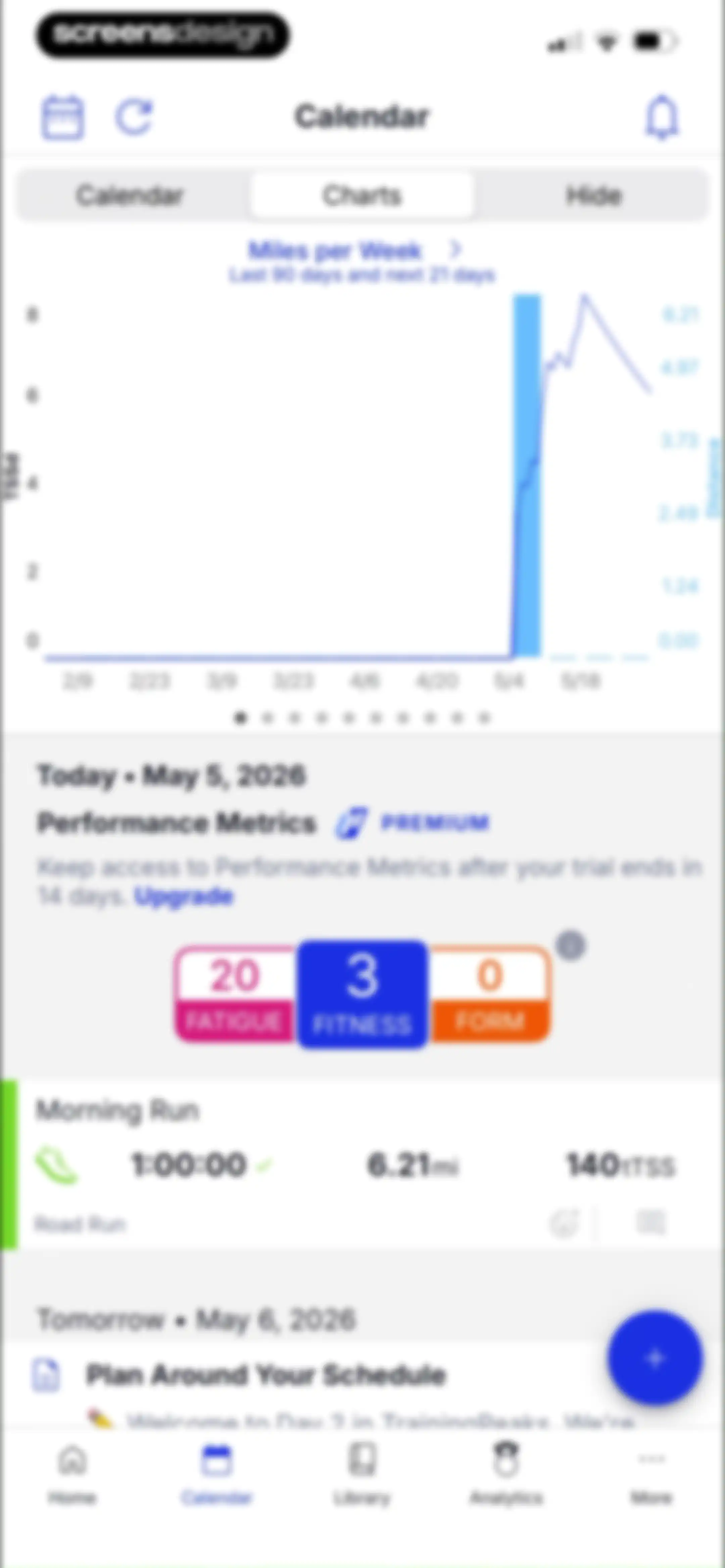 TrainingPeaks: Plan Train Lift screen 60