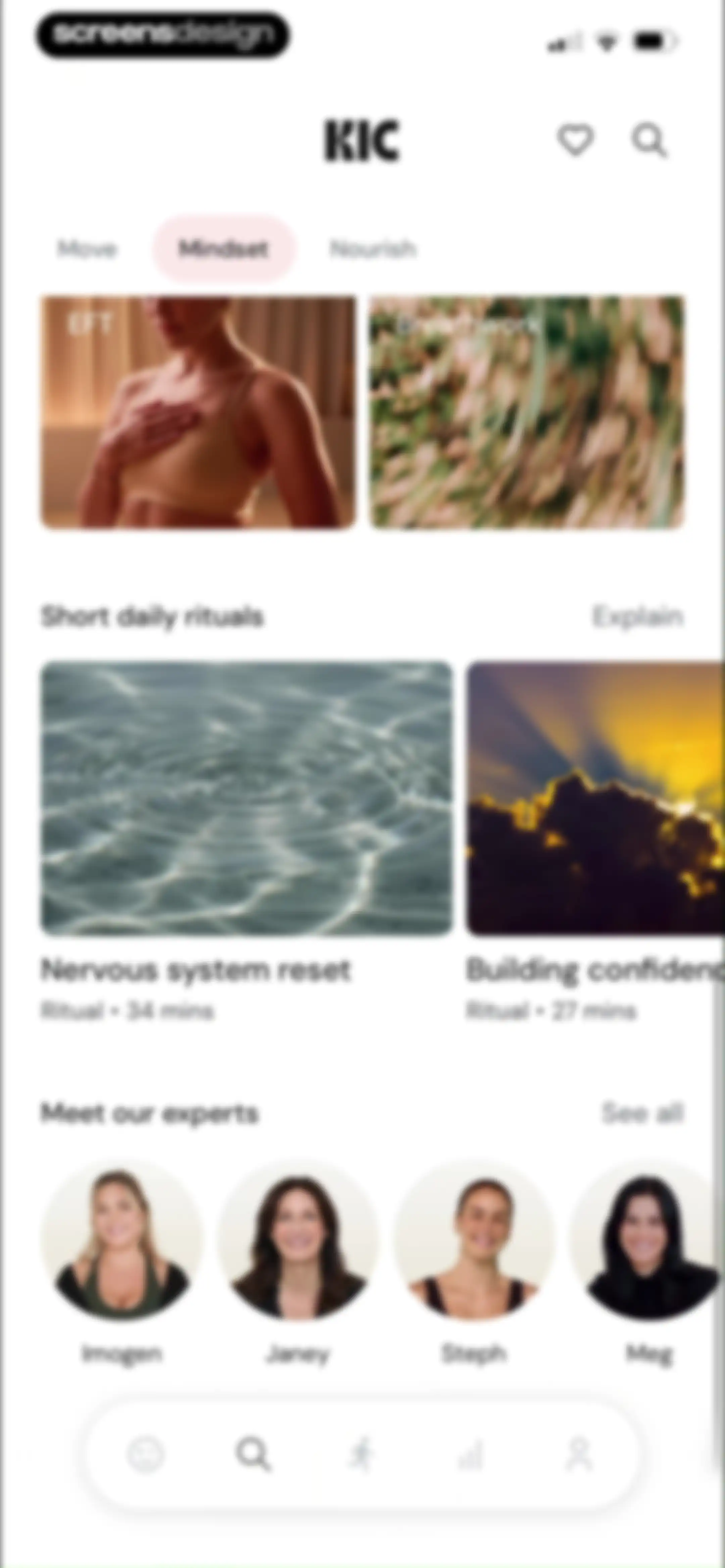 KIC Wellness screen 123