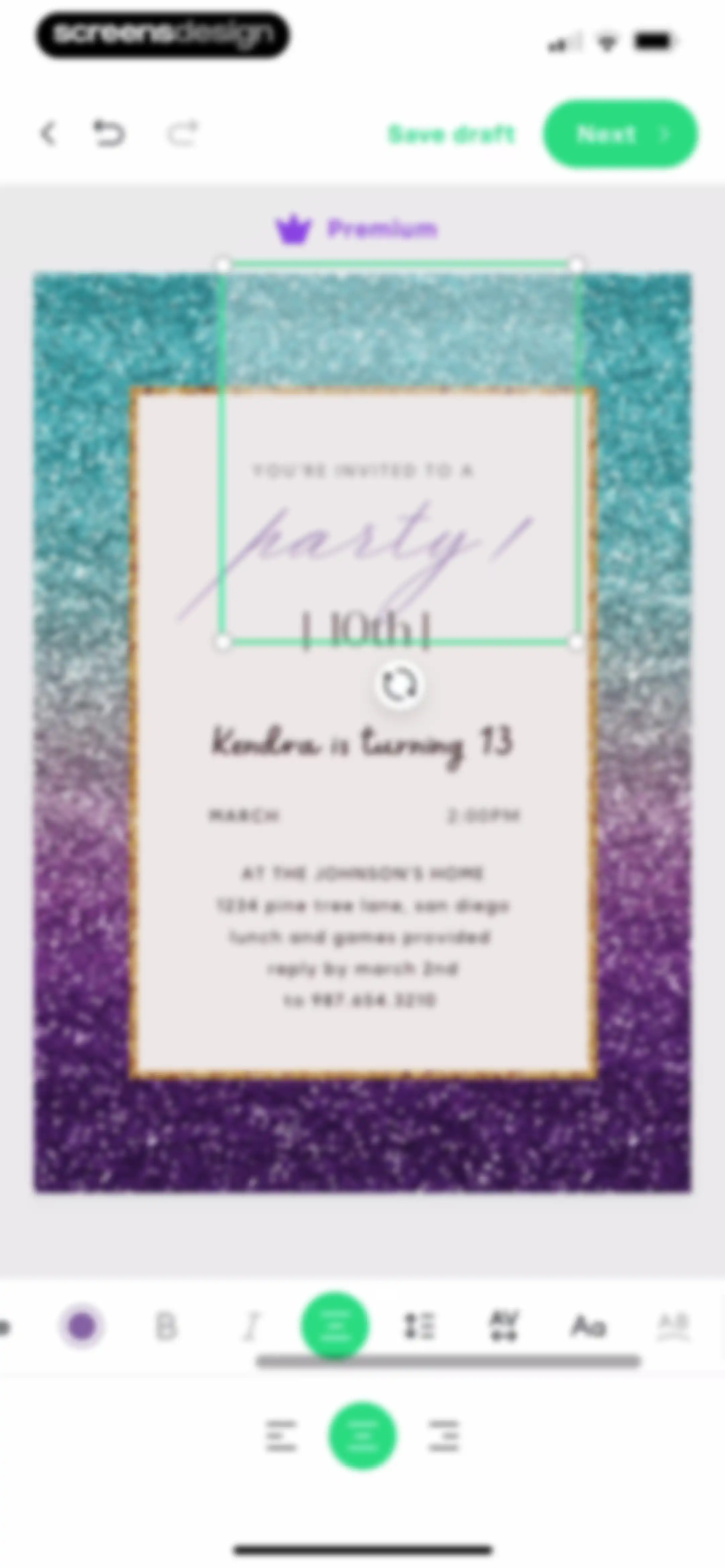 Invitation Maker: Cards & RSVP screen 21