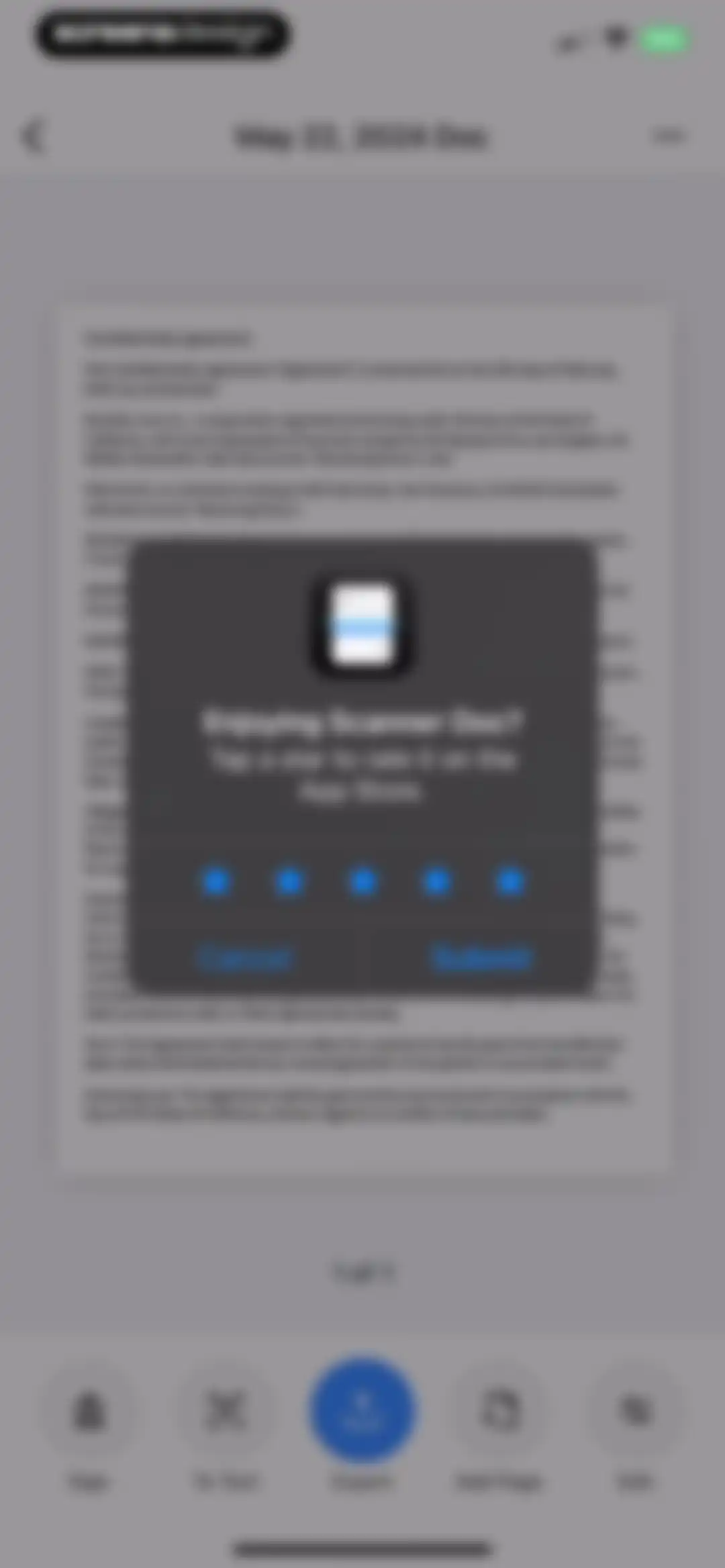 Scanner Doc: Scan PDF Document screen 11