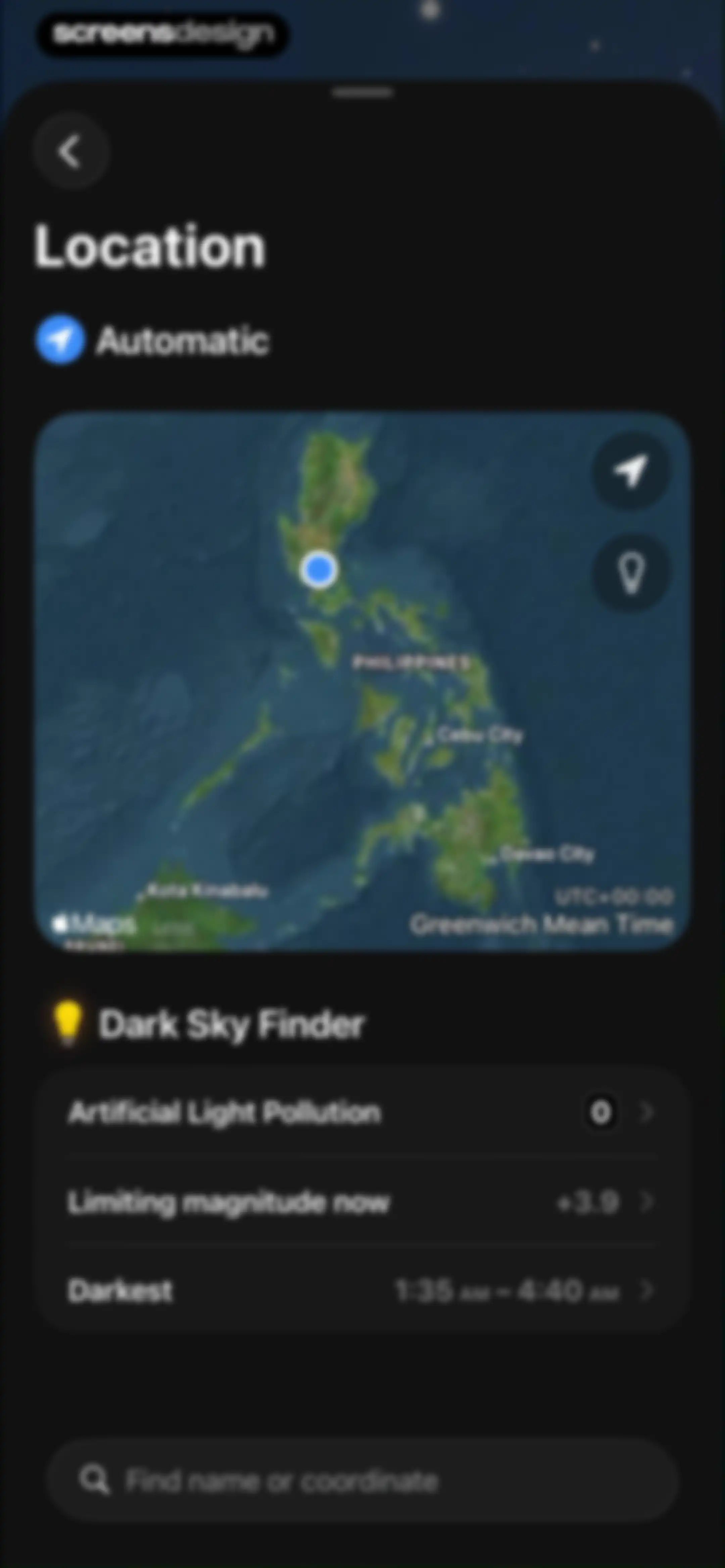 Sky Guide screen 88