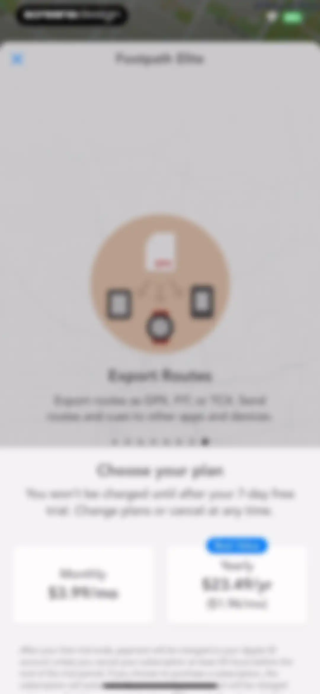 Footpath Route Planner screen 20