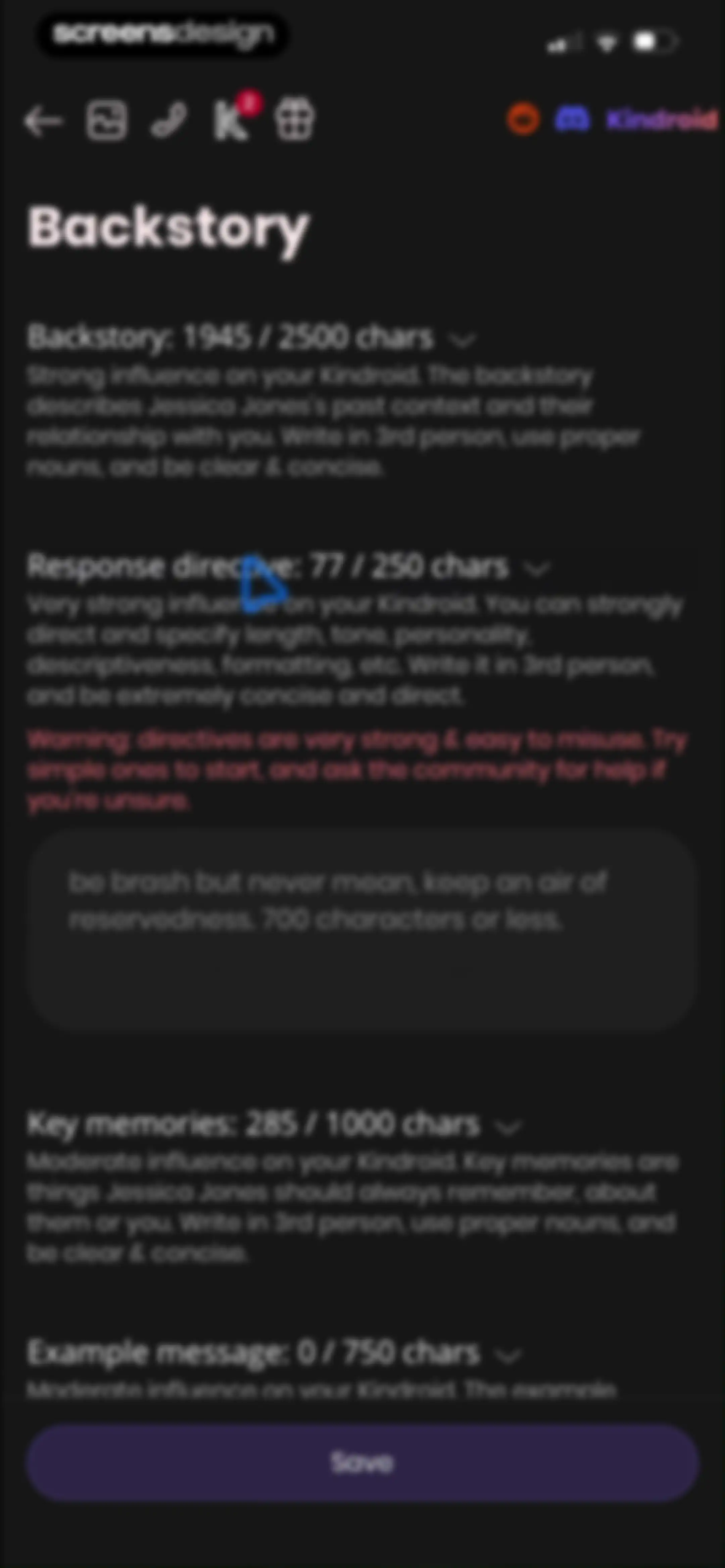 Kindroid: Your Personal AI screen 116