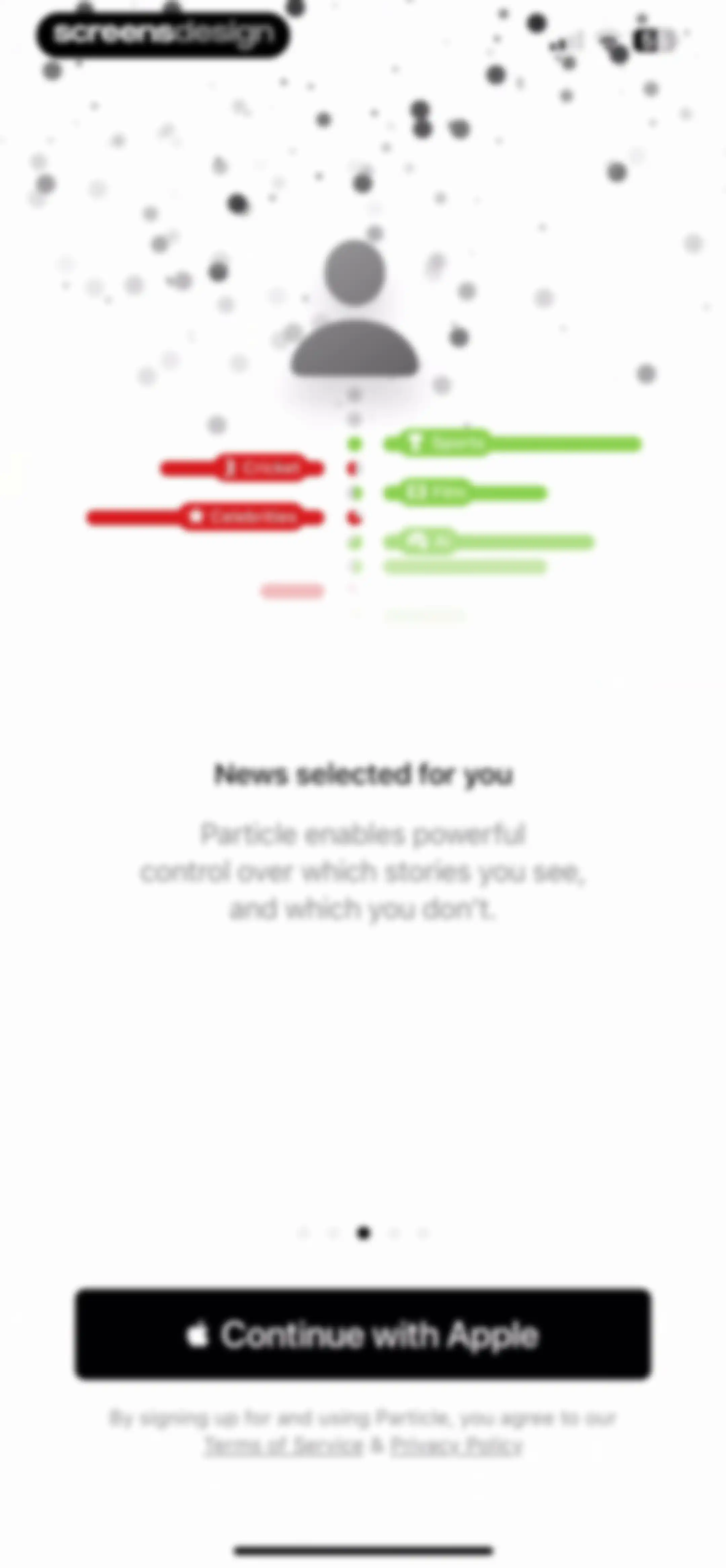 Particle: Personalized News screen 3