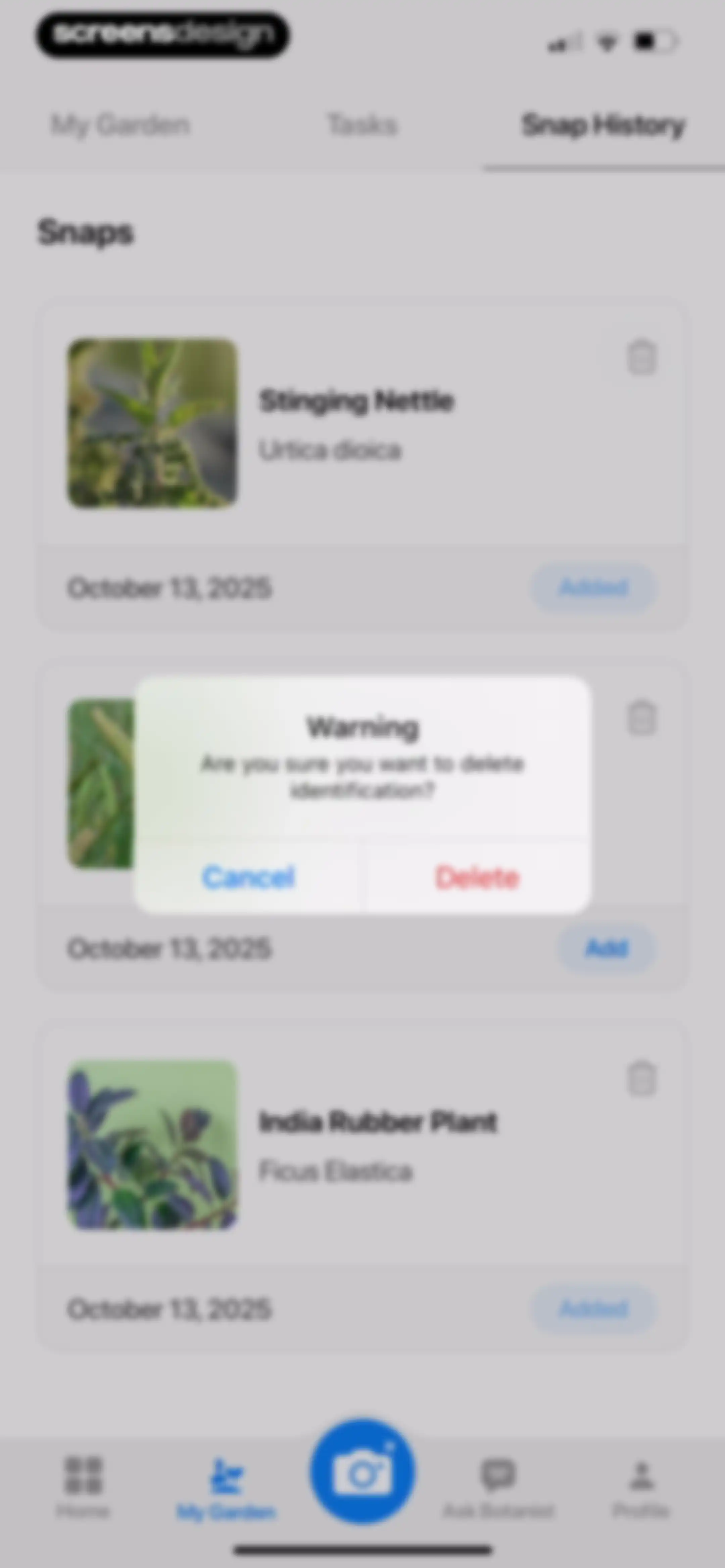 Plant App: Plant Identifier screen 154