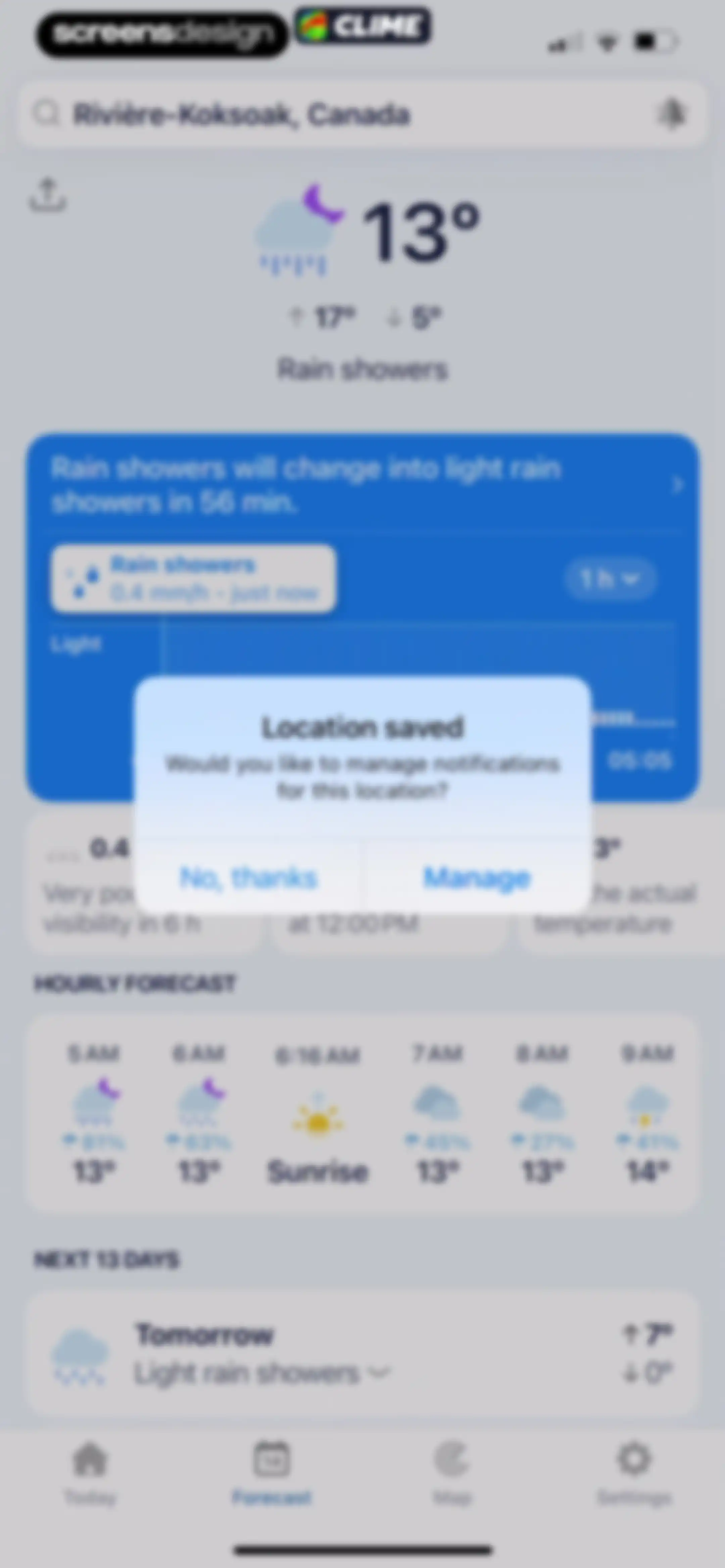 Clime: NOAA Weather Radar Live screen 70