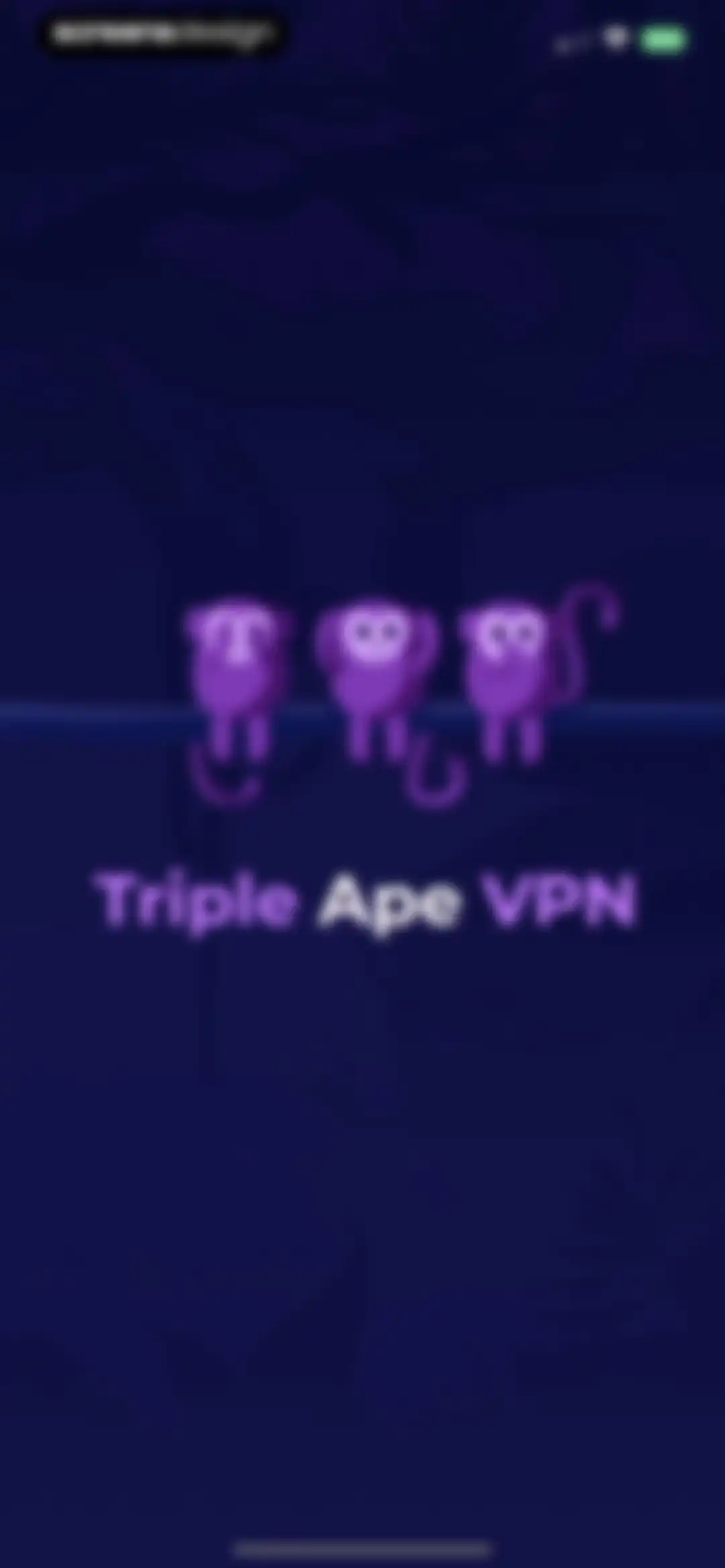 Triple Ape VPN screen 1