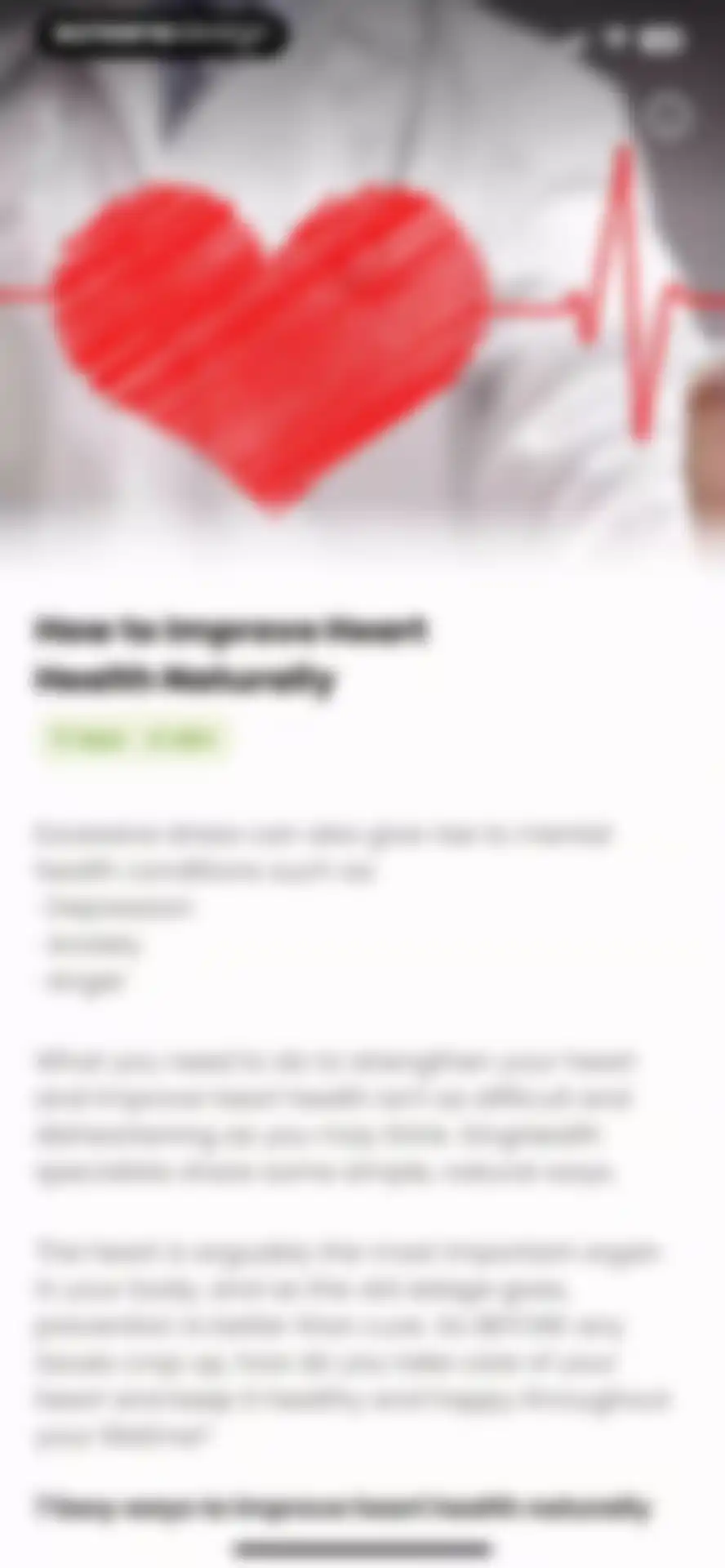 Healthy Life-Heart&Diet Health screen 25