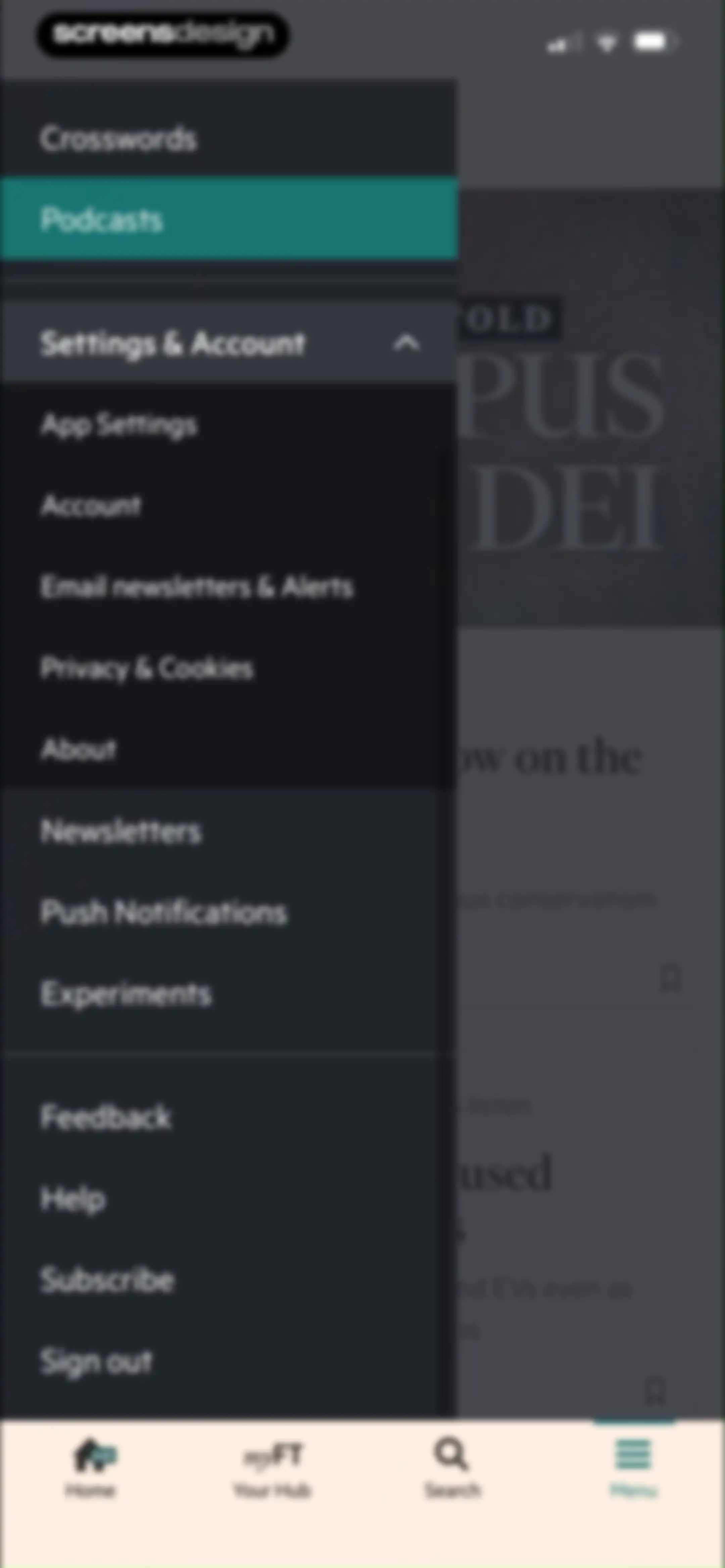 Financial Times: Business News screen 104