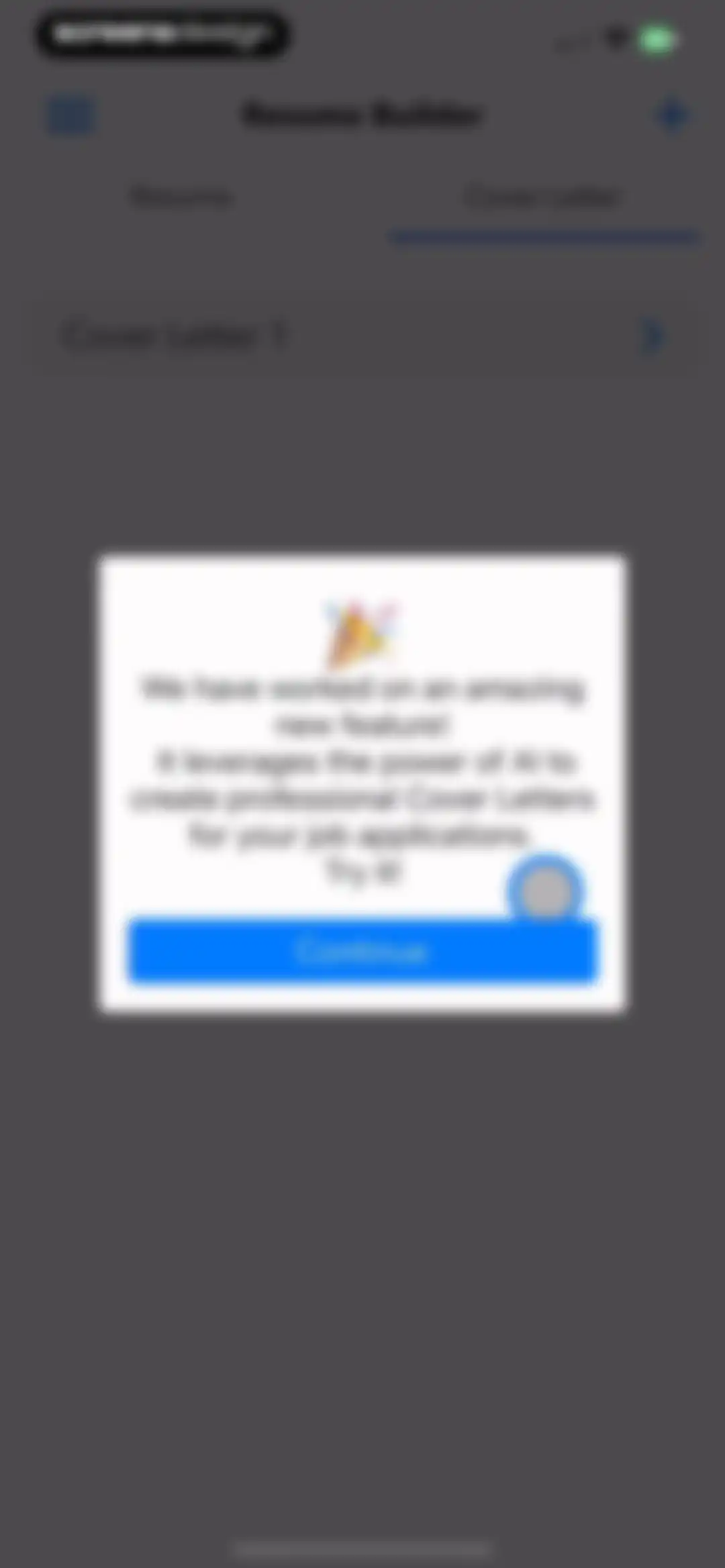 Resume Builder⁺ screen 30