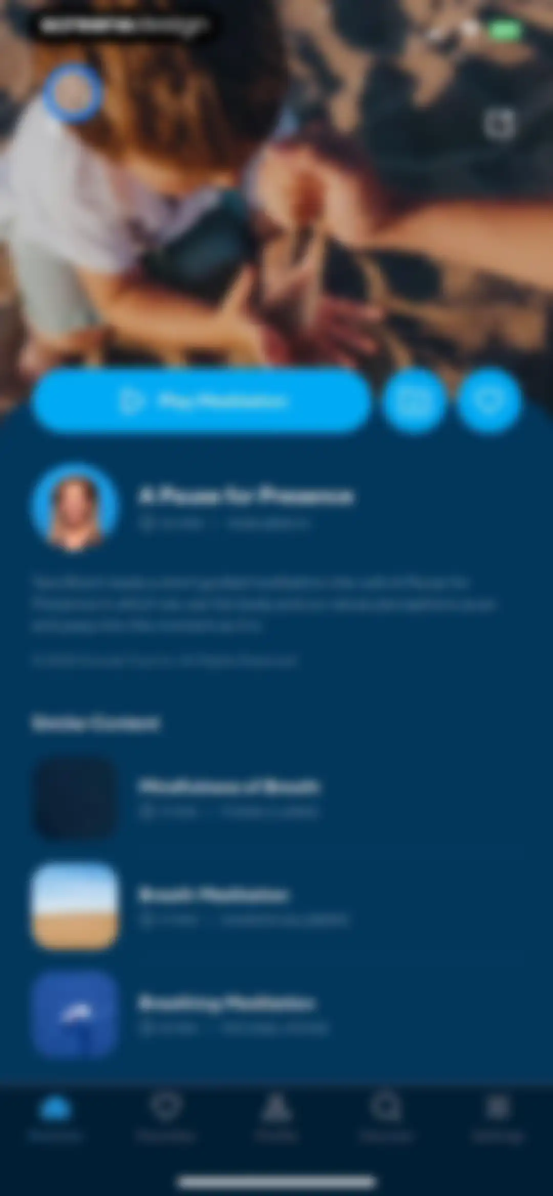 The Mindfulness App screen 44