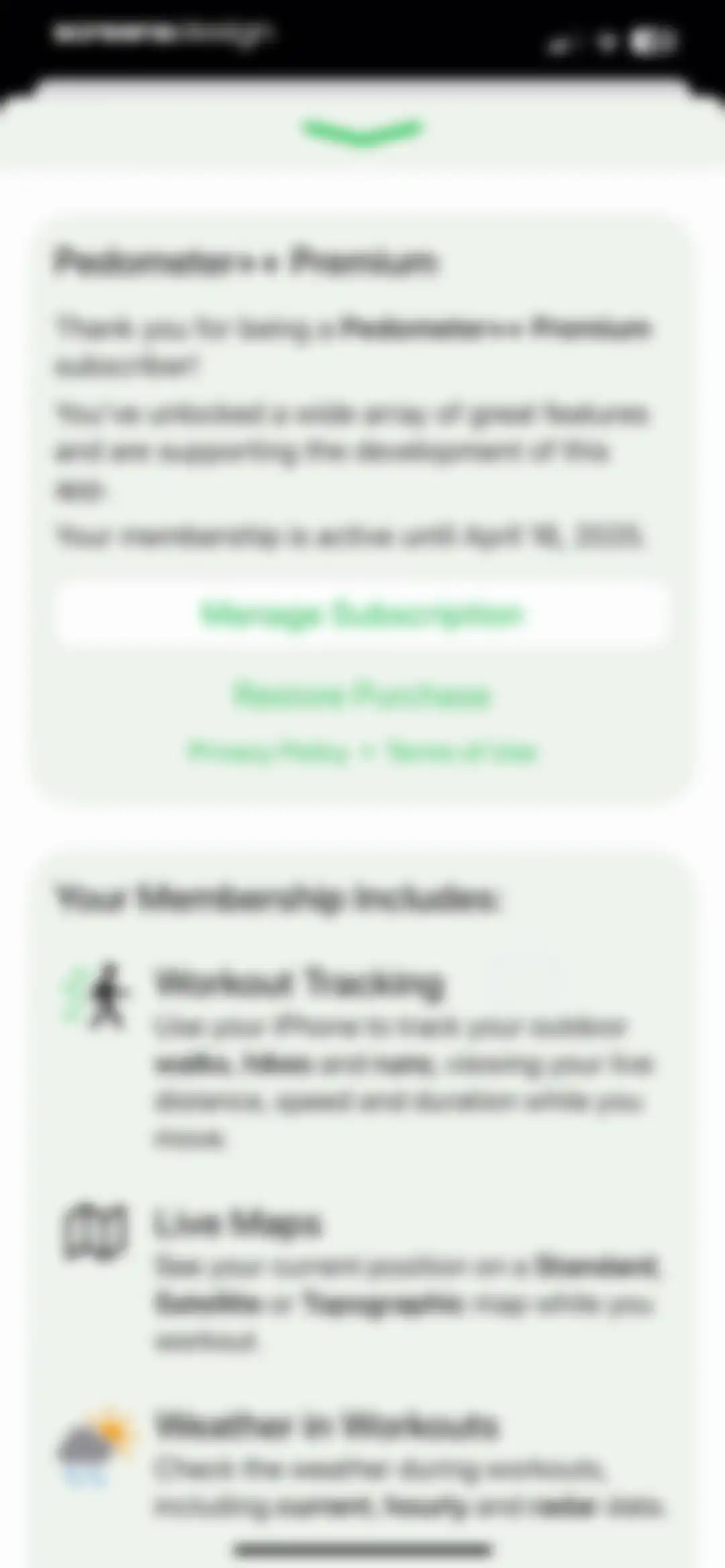 Pedometer++ screen 65