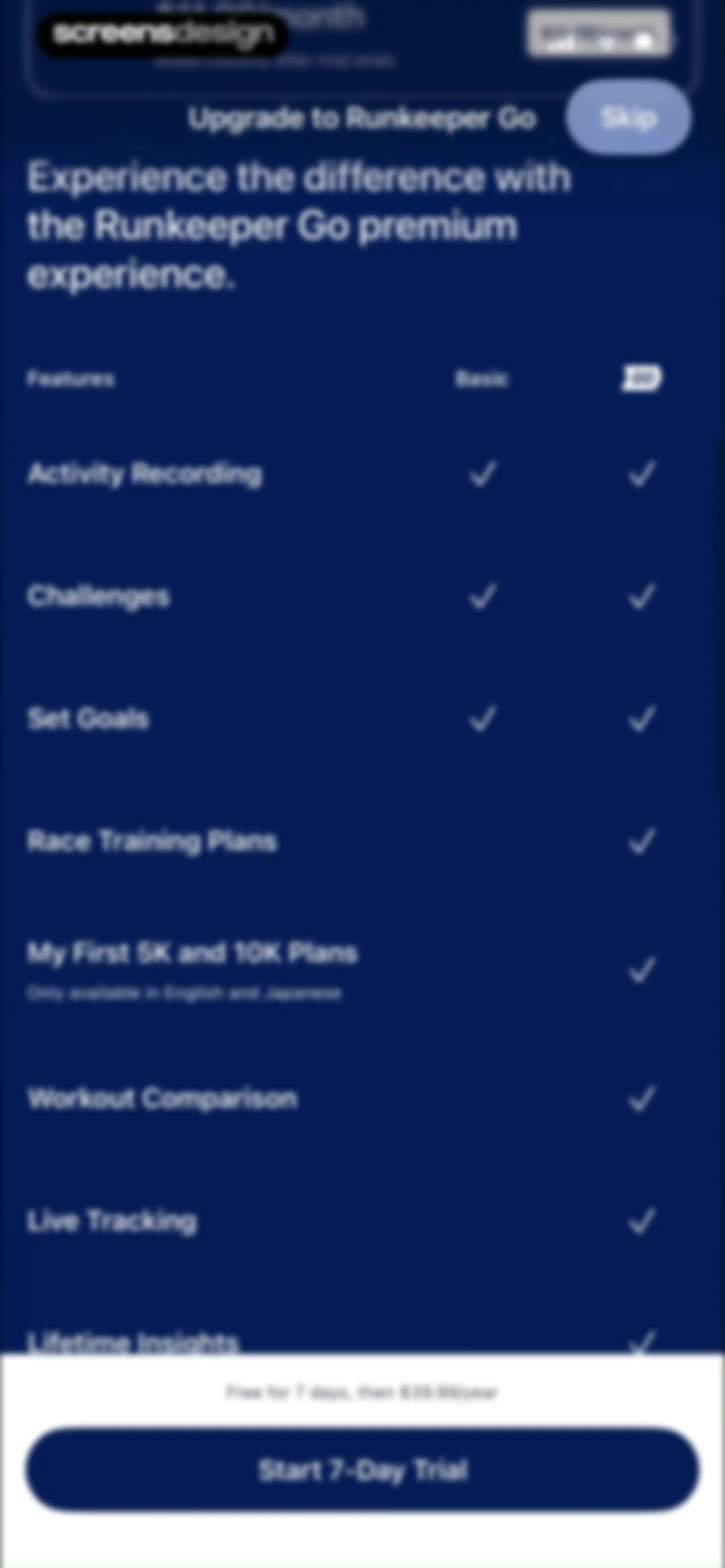 ASICS Runkeeper—Run Tracker screen 24