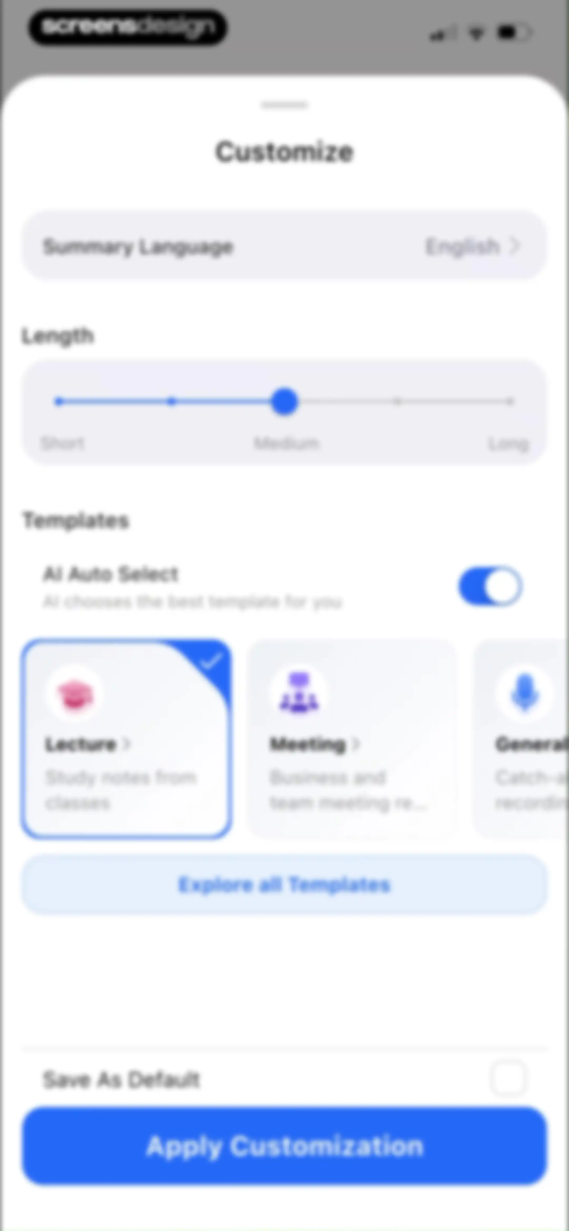 Summary - AI Note Taker screen 42