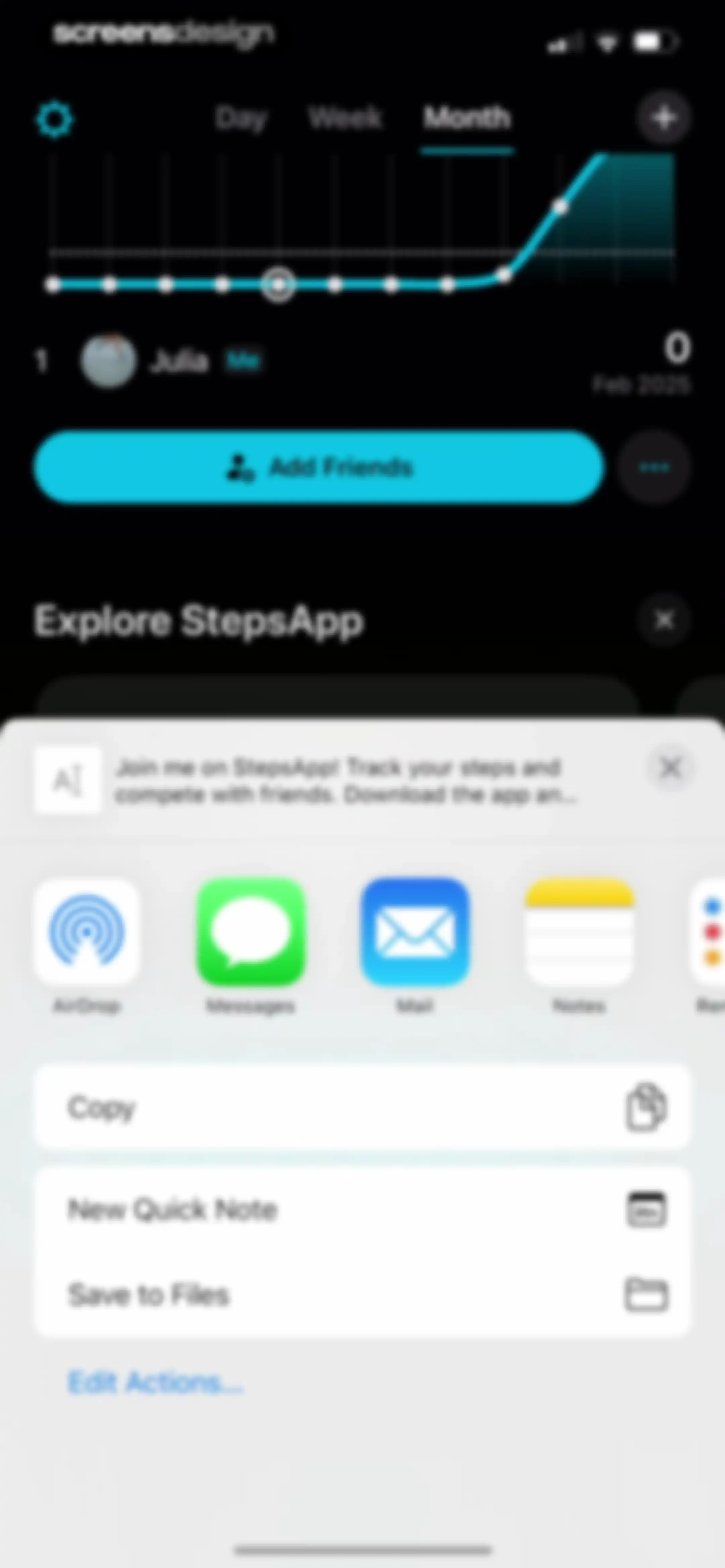 StepsApp Pedometer screen 74