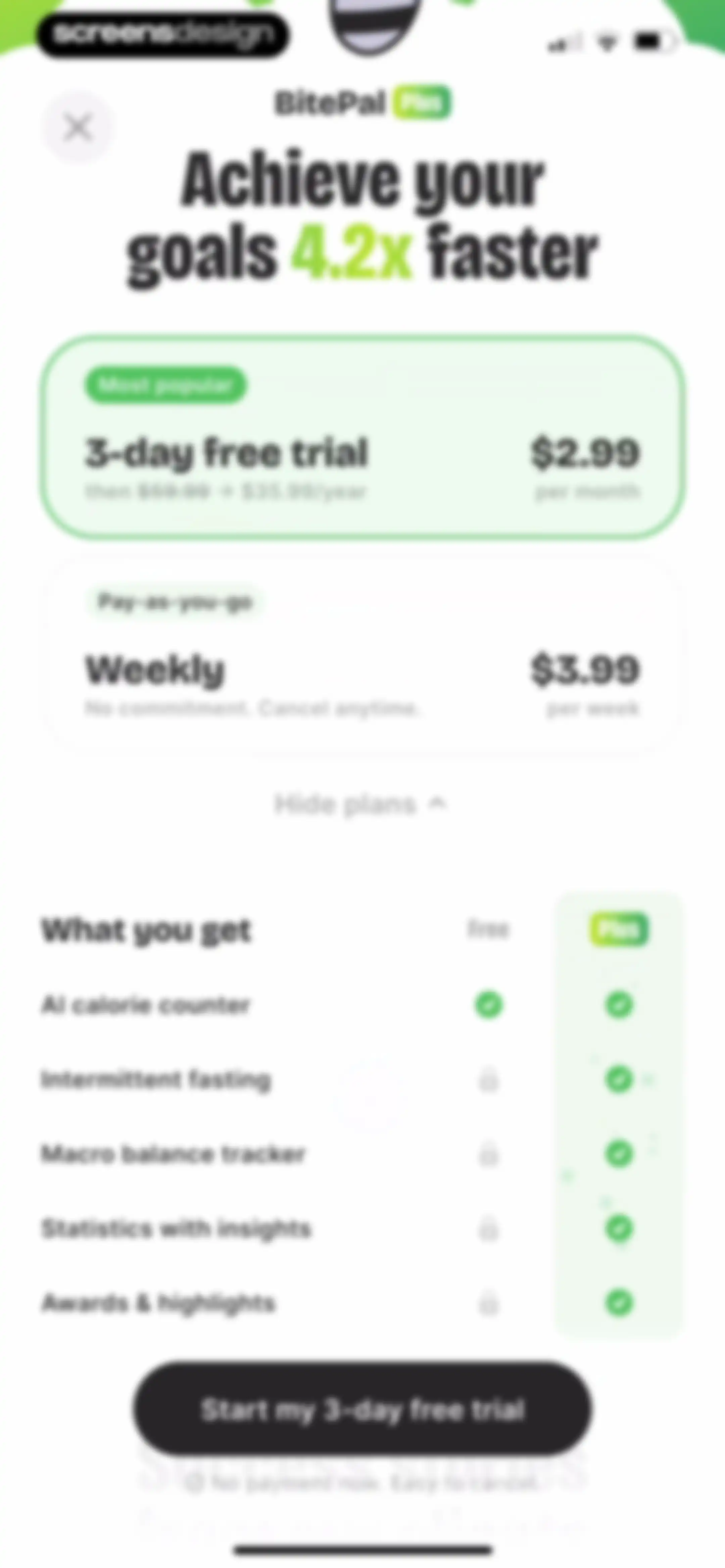 BitePal: Food Calorie Tracker screen 56