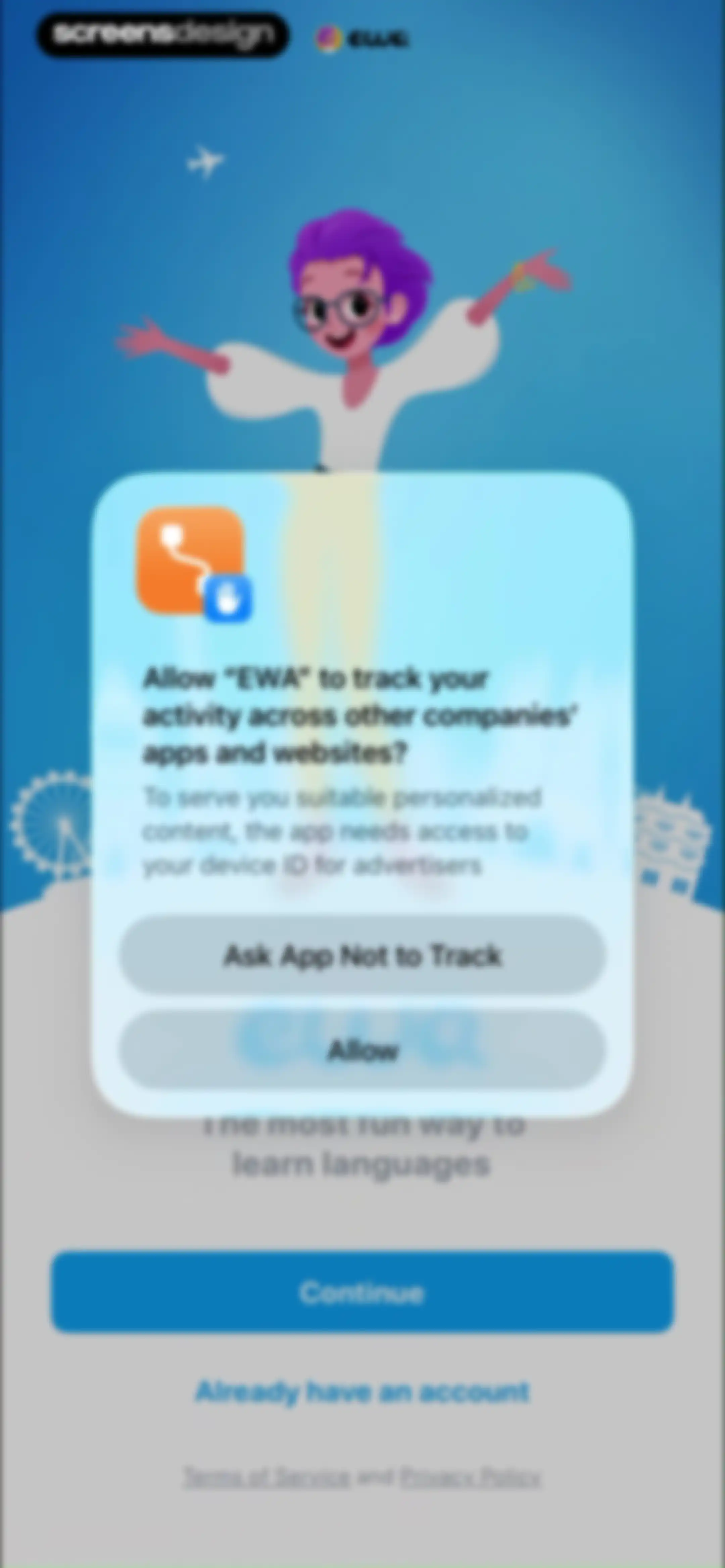 EWA: Learn Languages screen 3