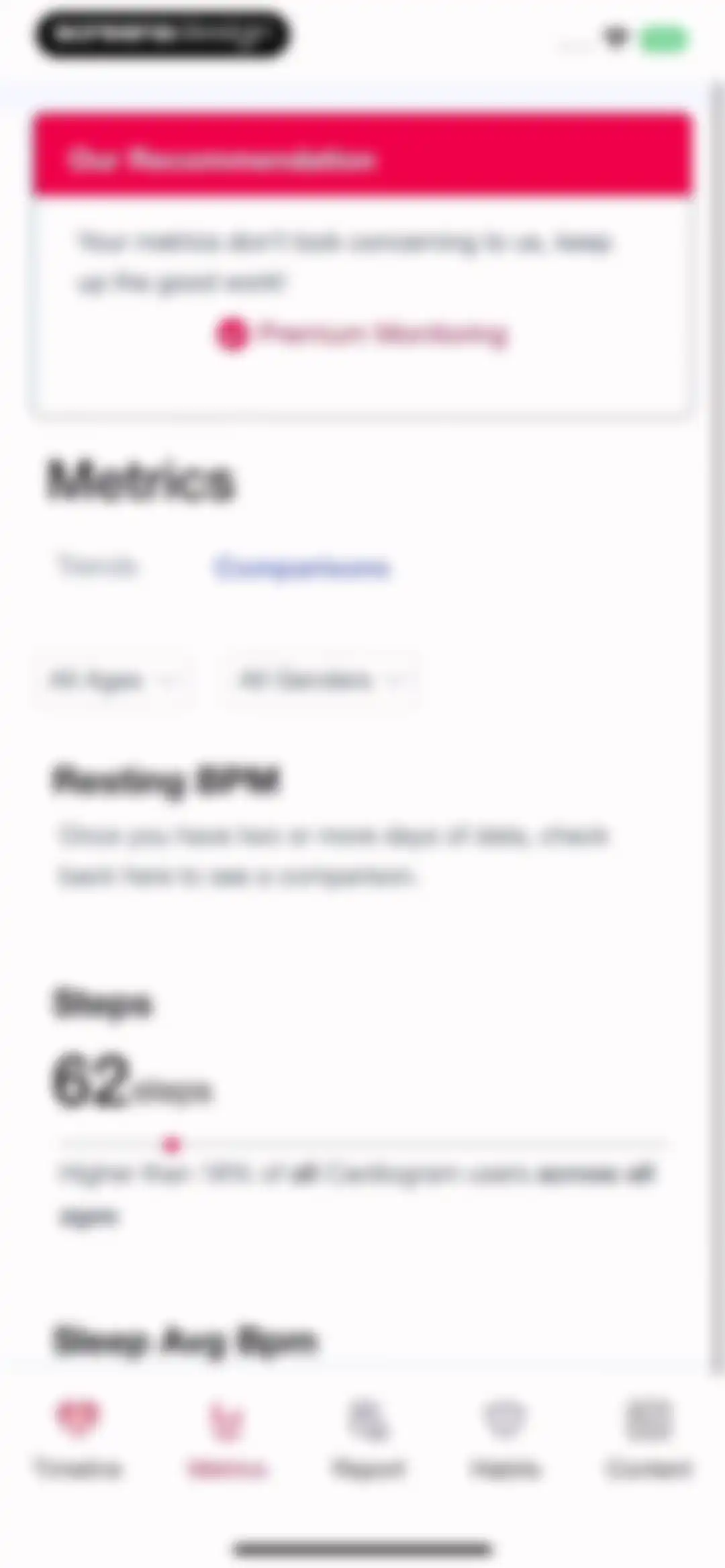 Cardiogram: Heart & BP Logger screen 96