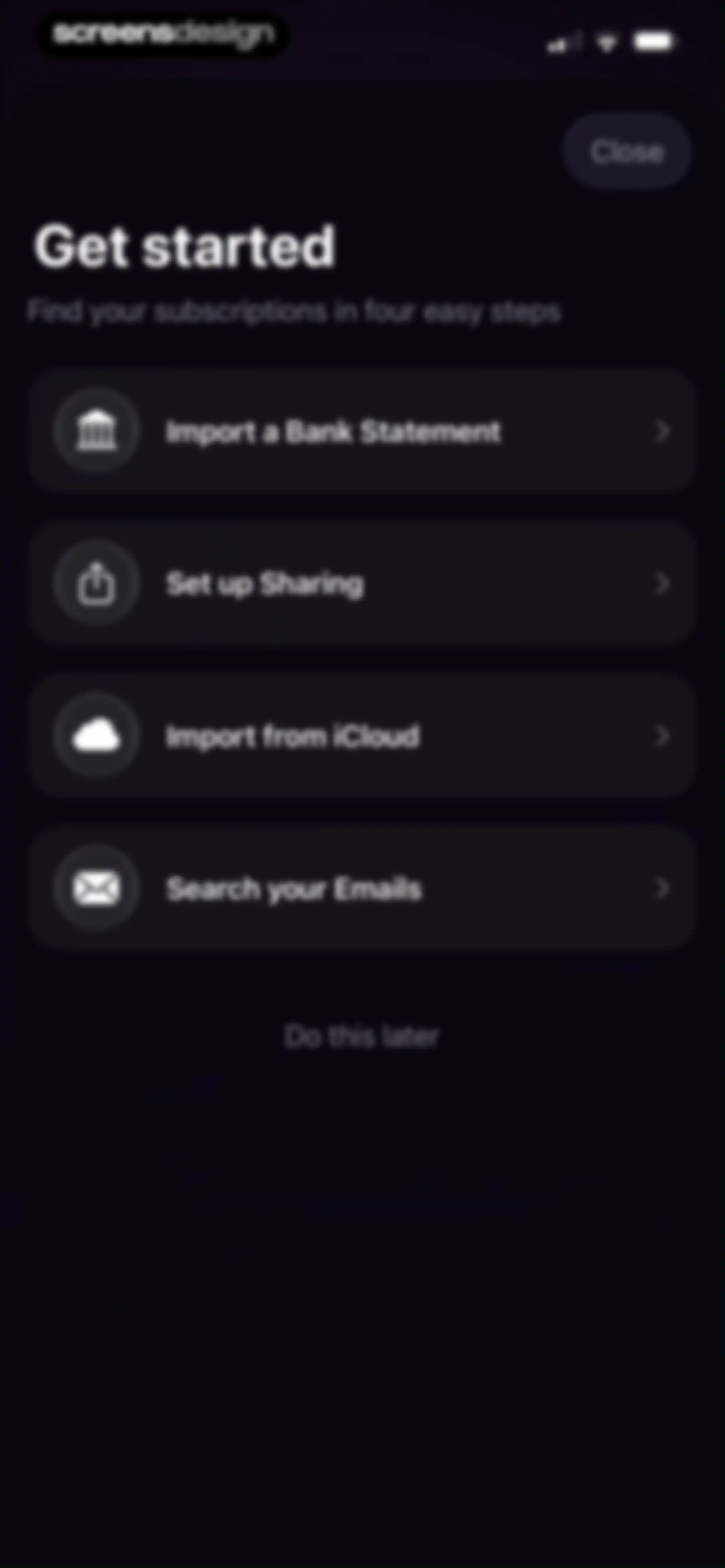 Subscription Manager: Orbit screen 32