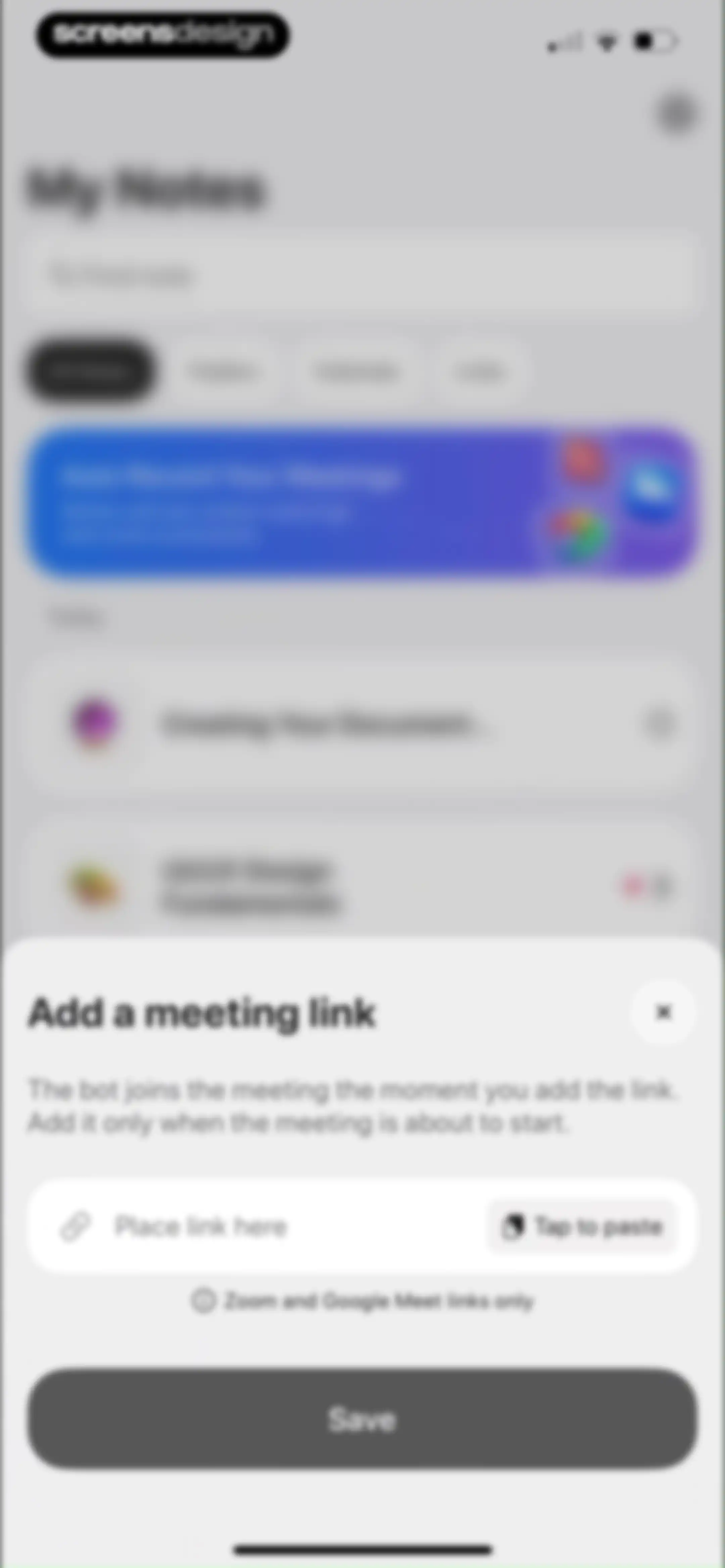 Notee: AI Note Taker screen 64