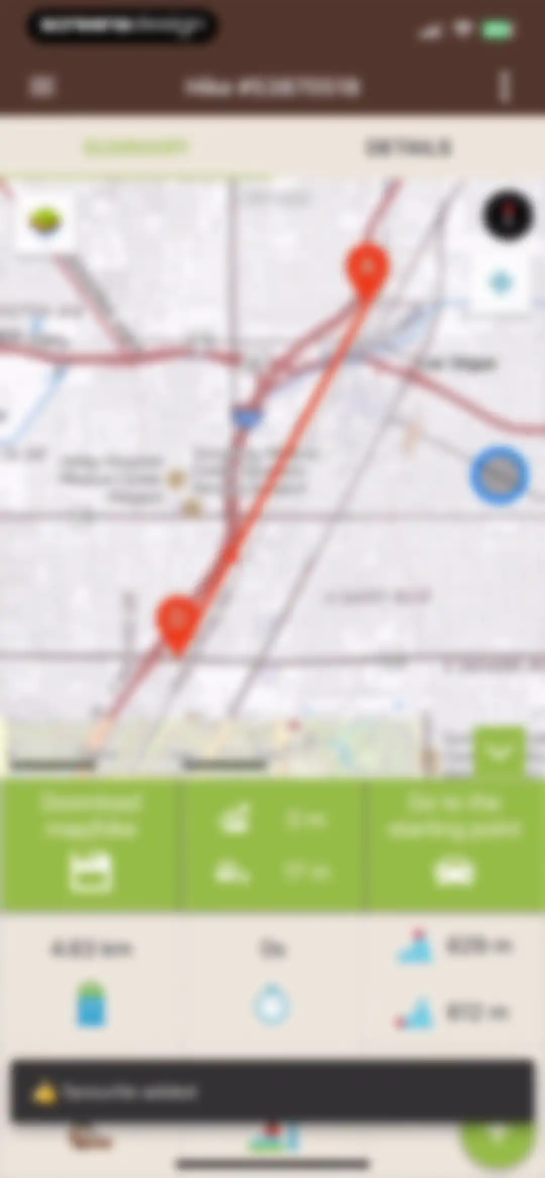 Visorando Walking Routes screen 54