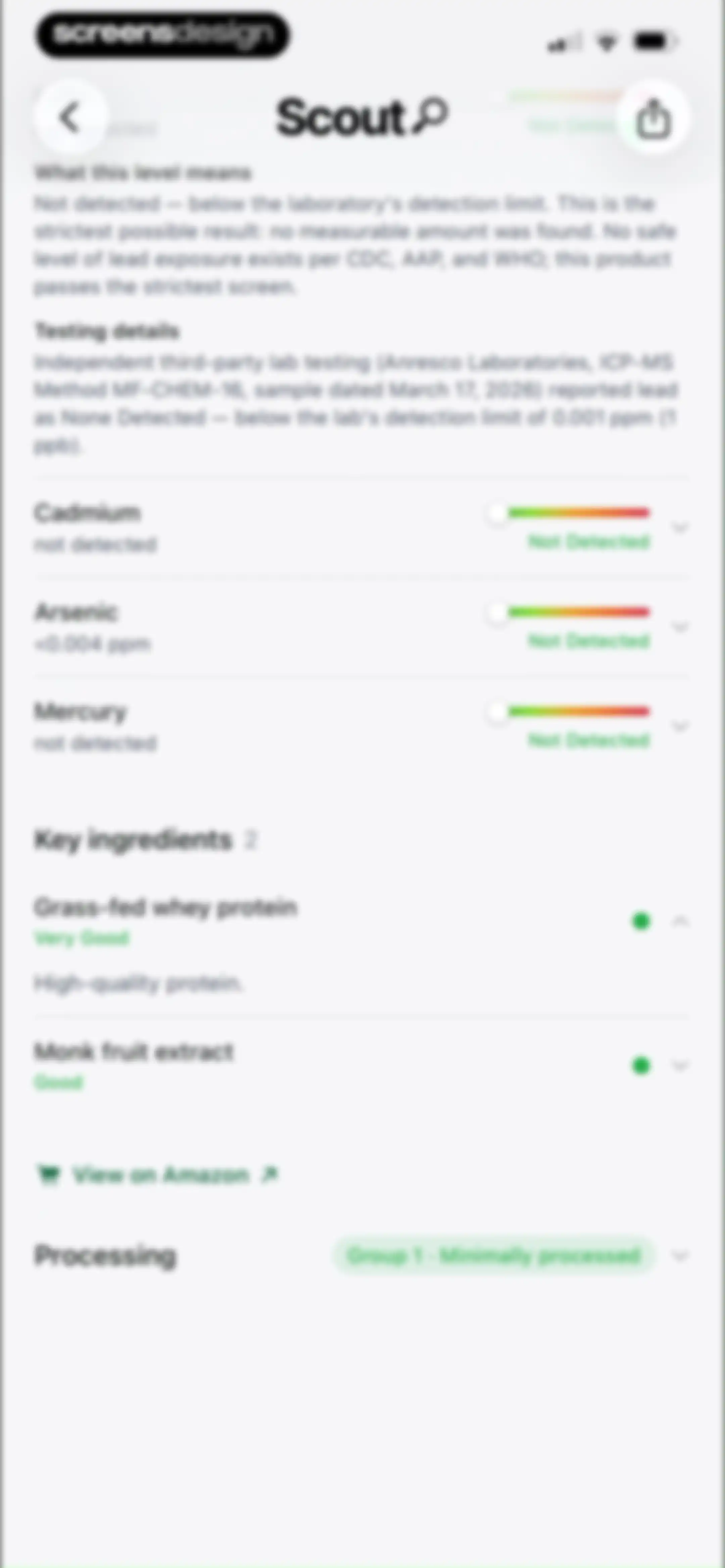 Scout - Health Analysis screen 30