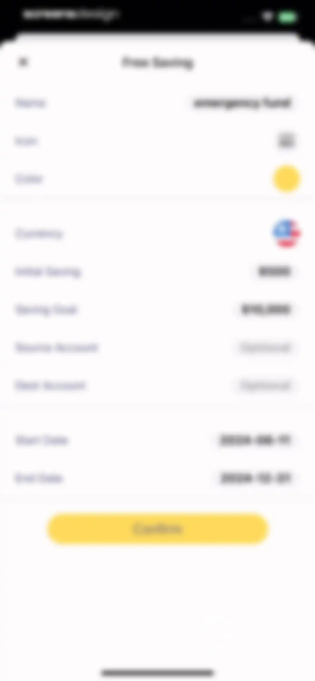 Budget app - spending tracker screen 41