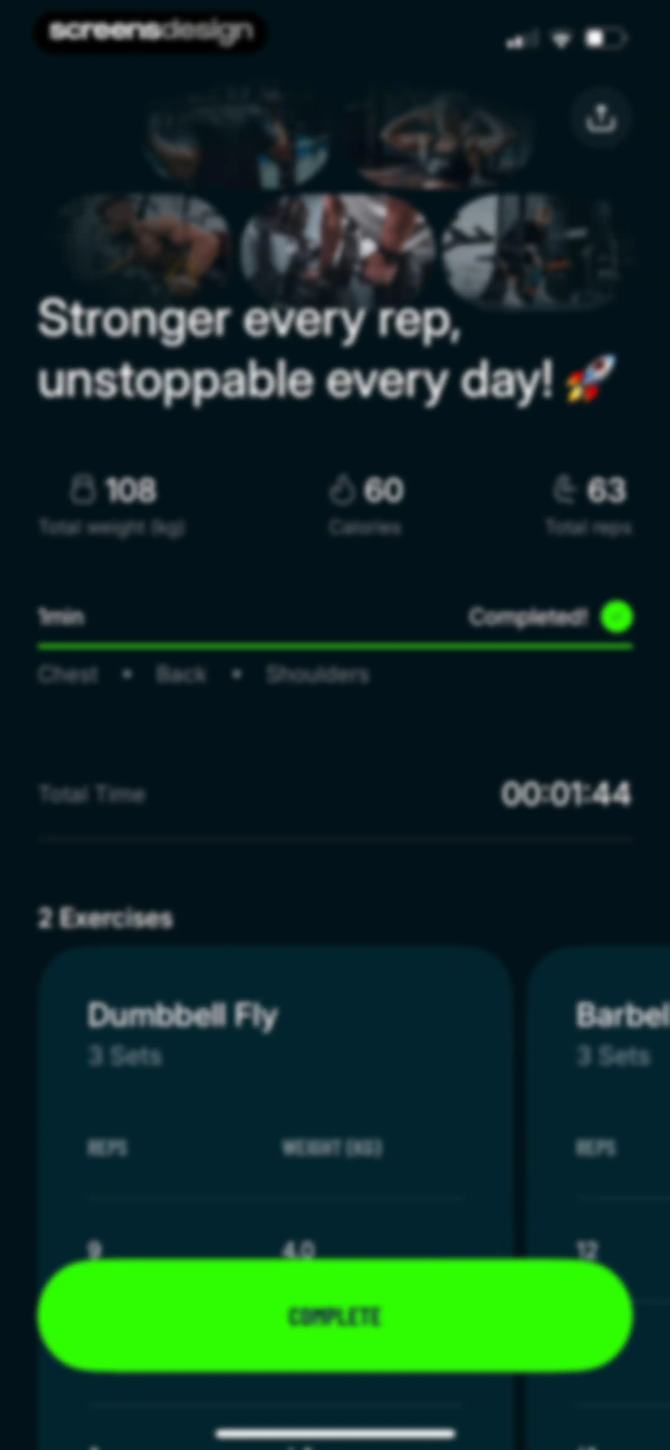 Befit: Gym & Home Workout Plan screen 103