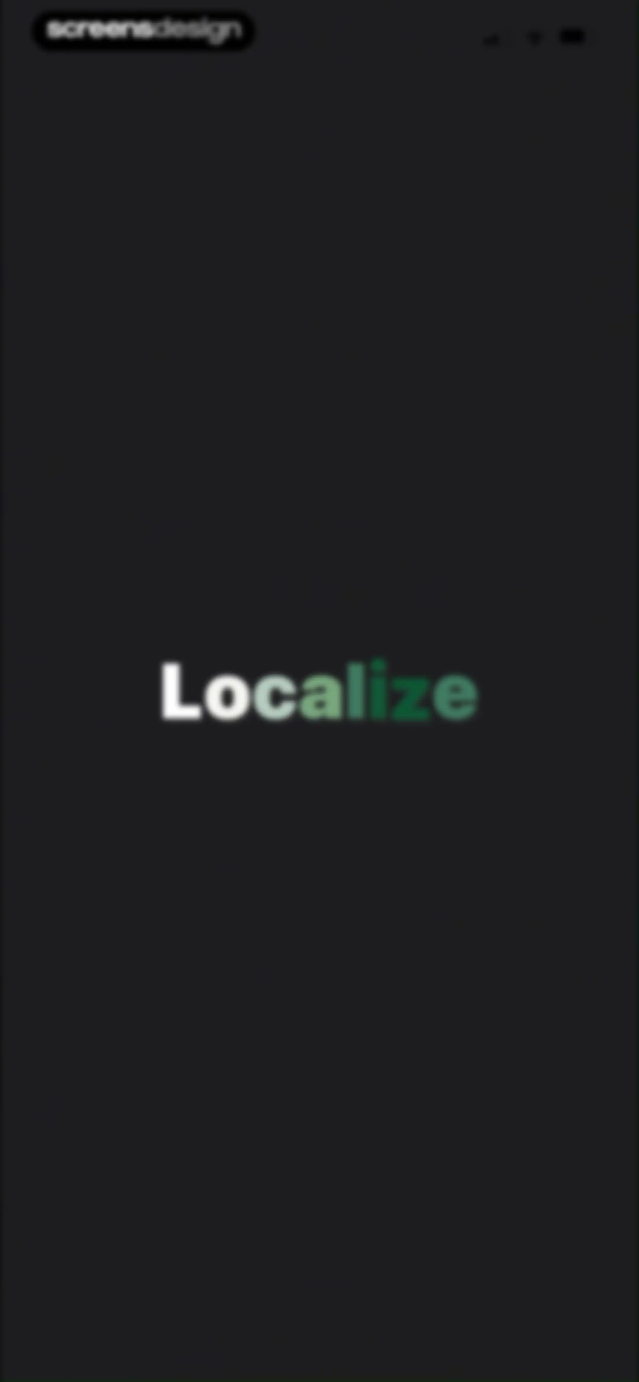 Localize - Farmers Market screen 1