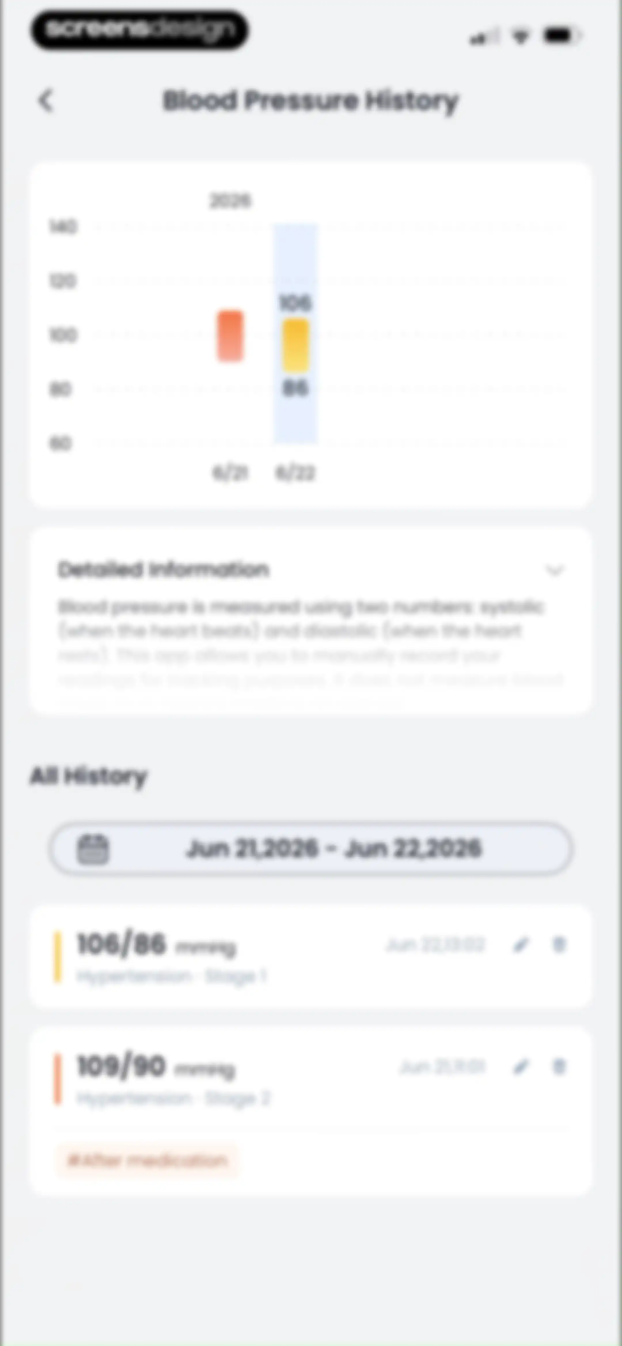 Blood Pressure App-BP Tracker screen 17