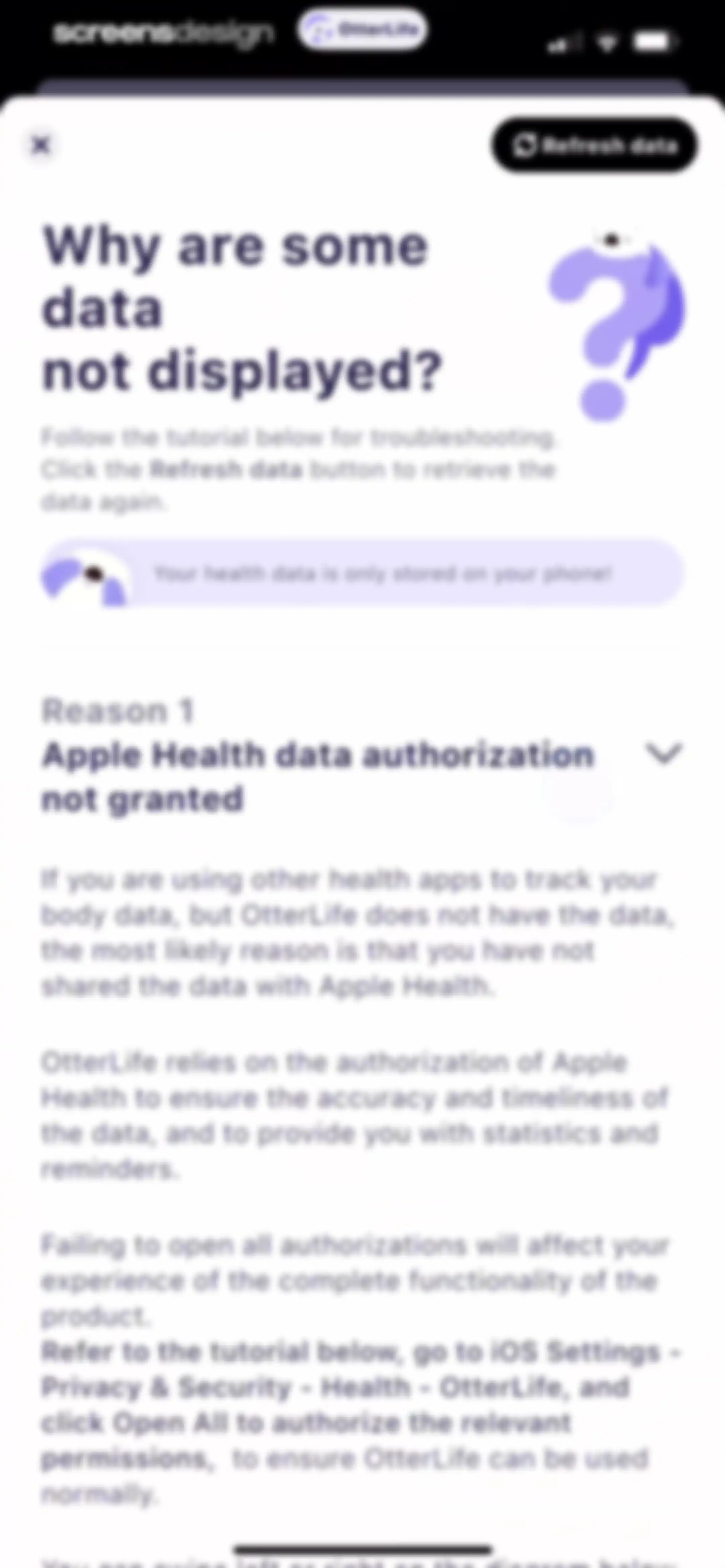 OtterLife: AI Health Tracker screen 108