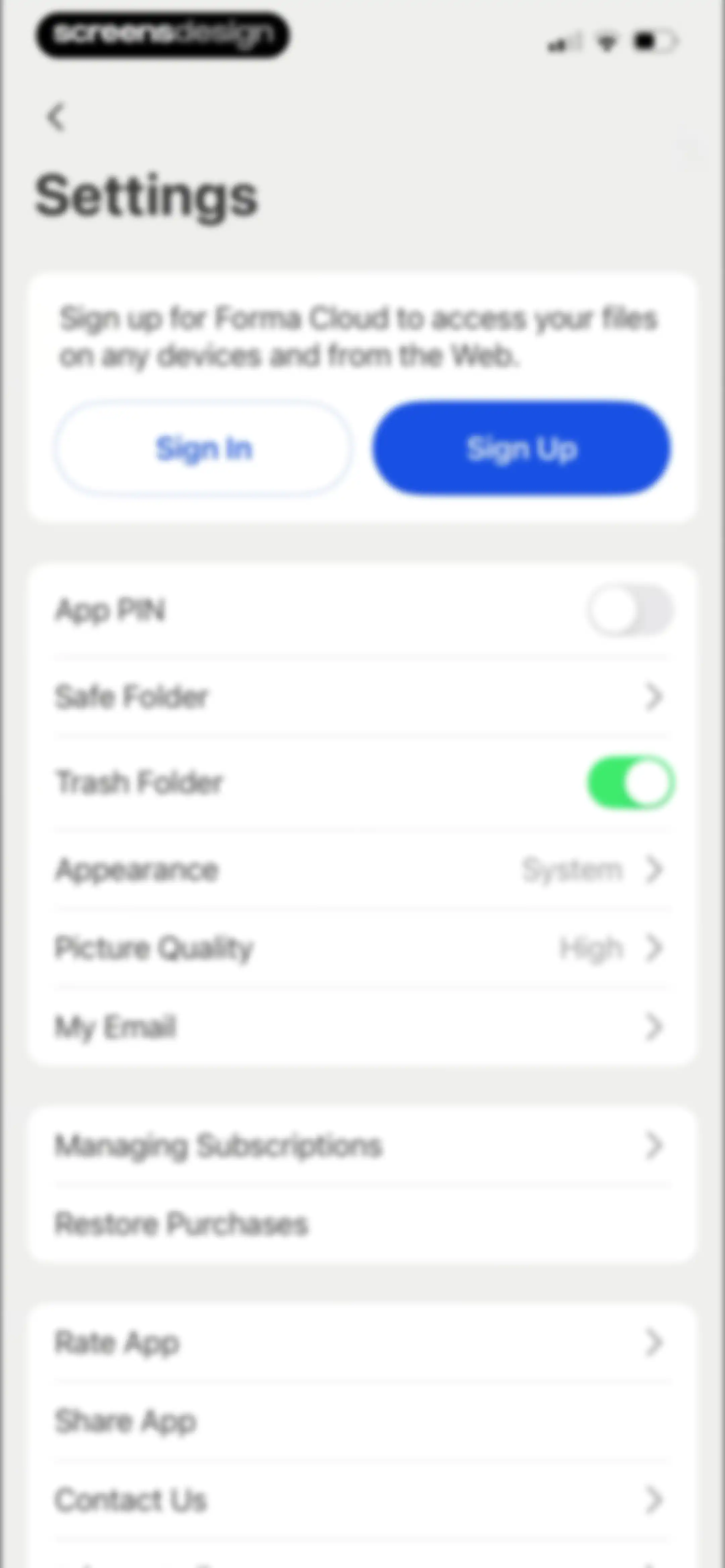 Forma: PDF Document Editor screen 162