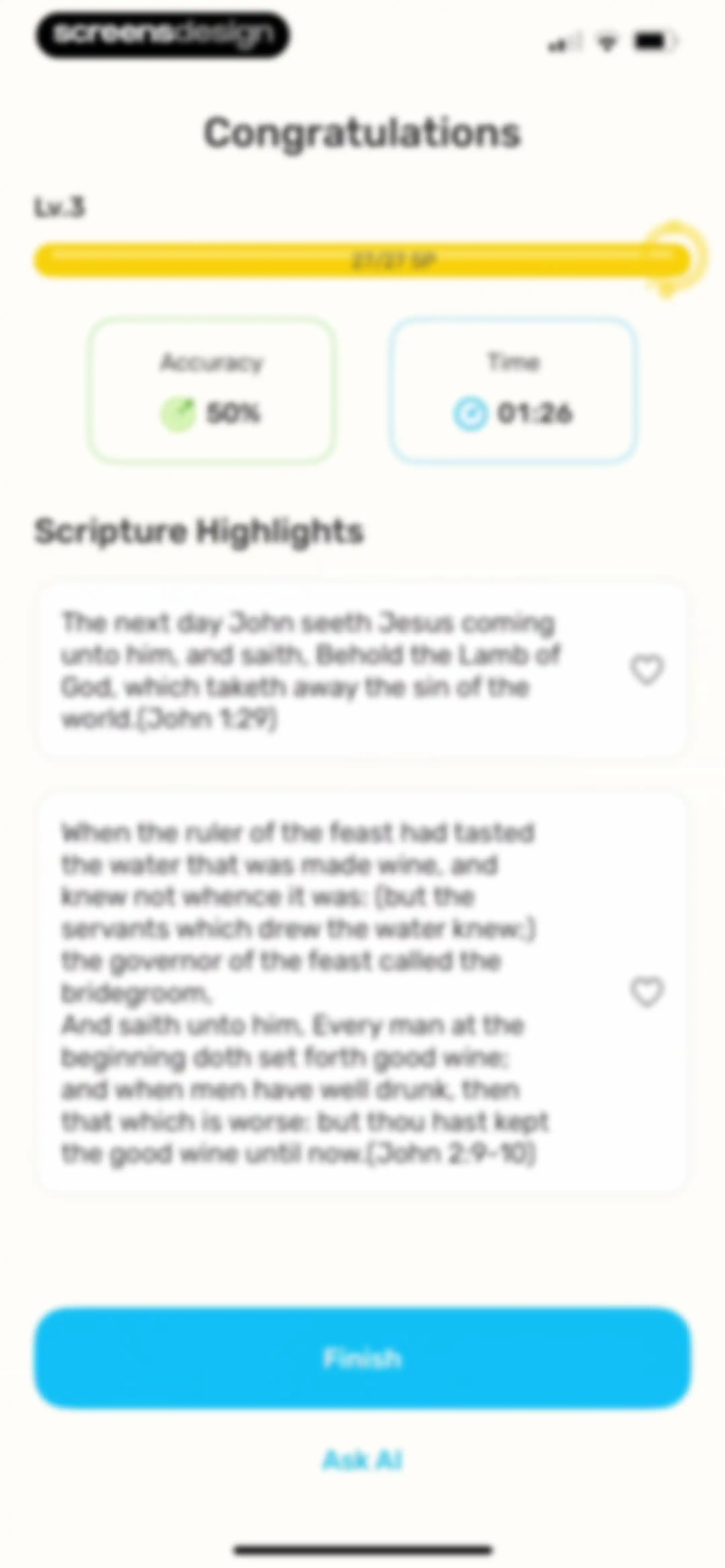 Bible Study - Manna screen 100