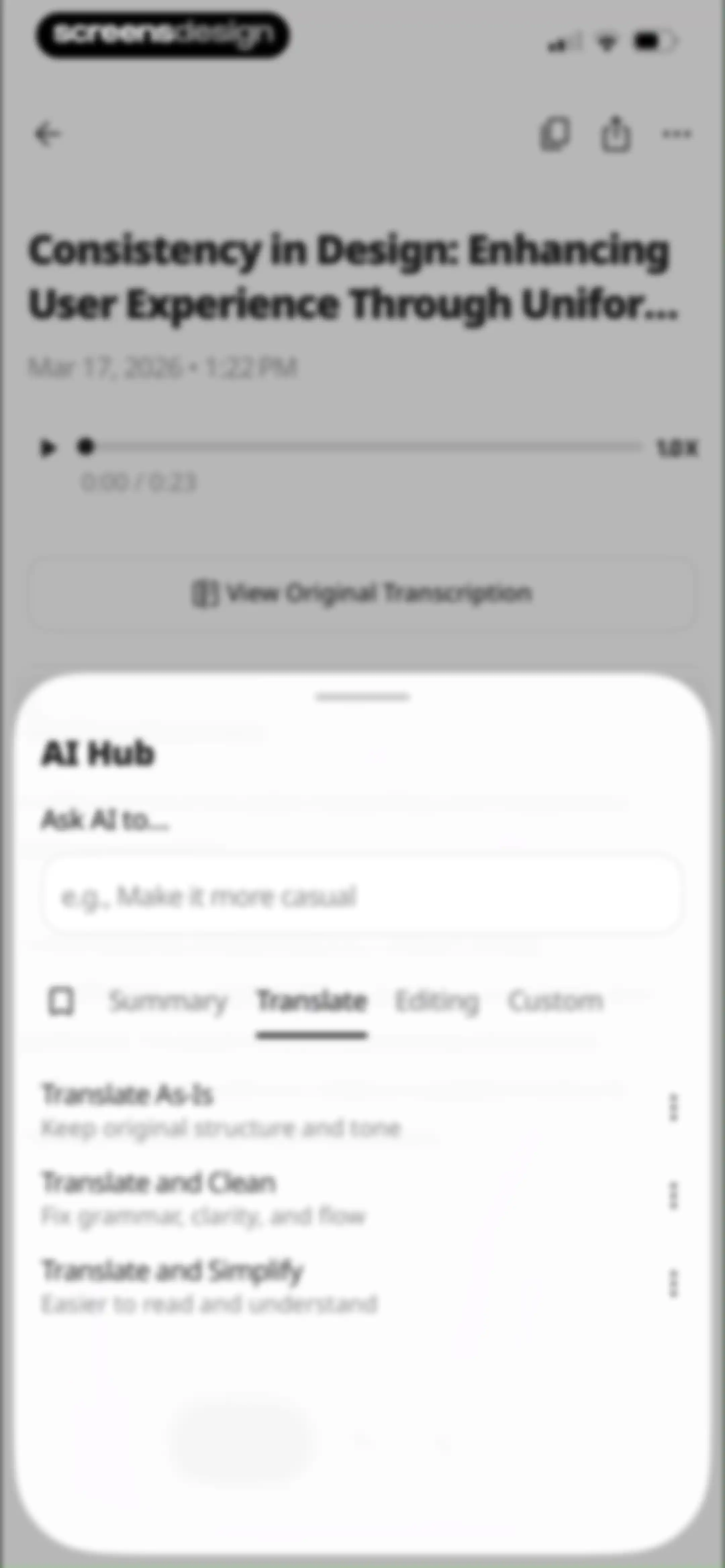 SpeakApp AI: Voice Notes screen 25