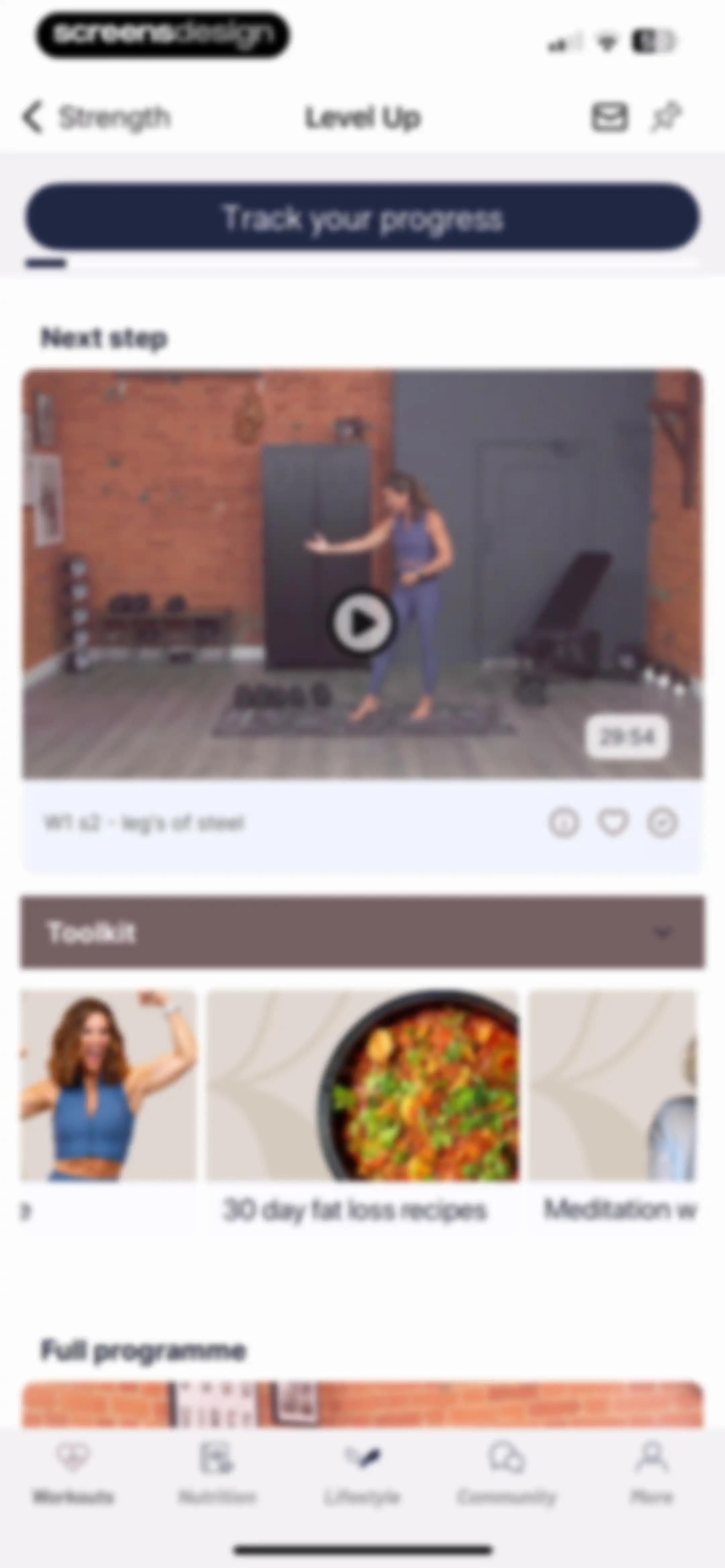 Results Wellness Lifestyle screen 72