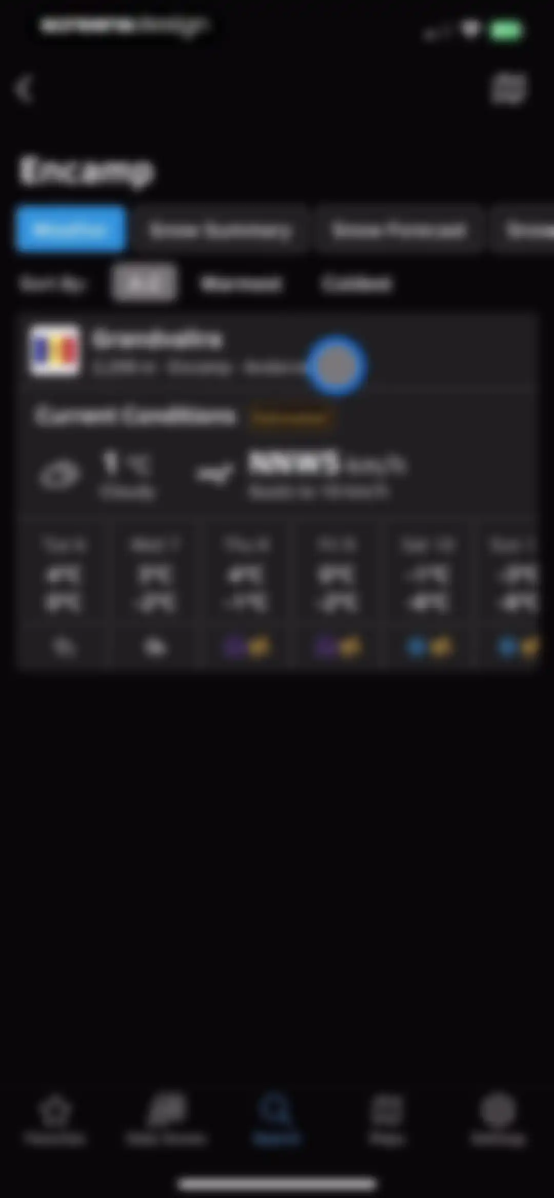 OpenSnow screen 51
