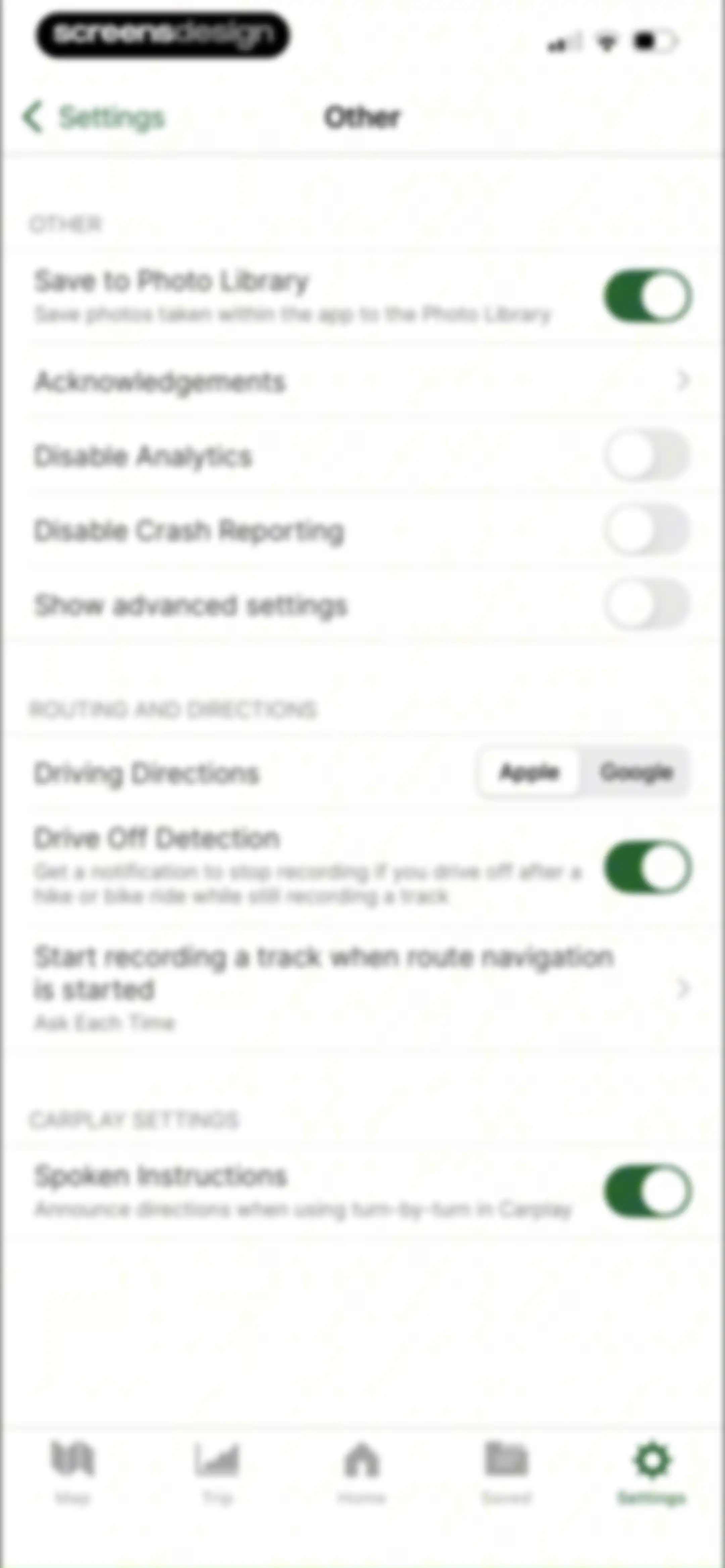 Gaia GPS: Mobile Trail Maps screen 133
