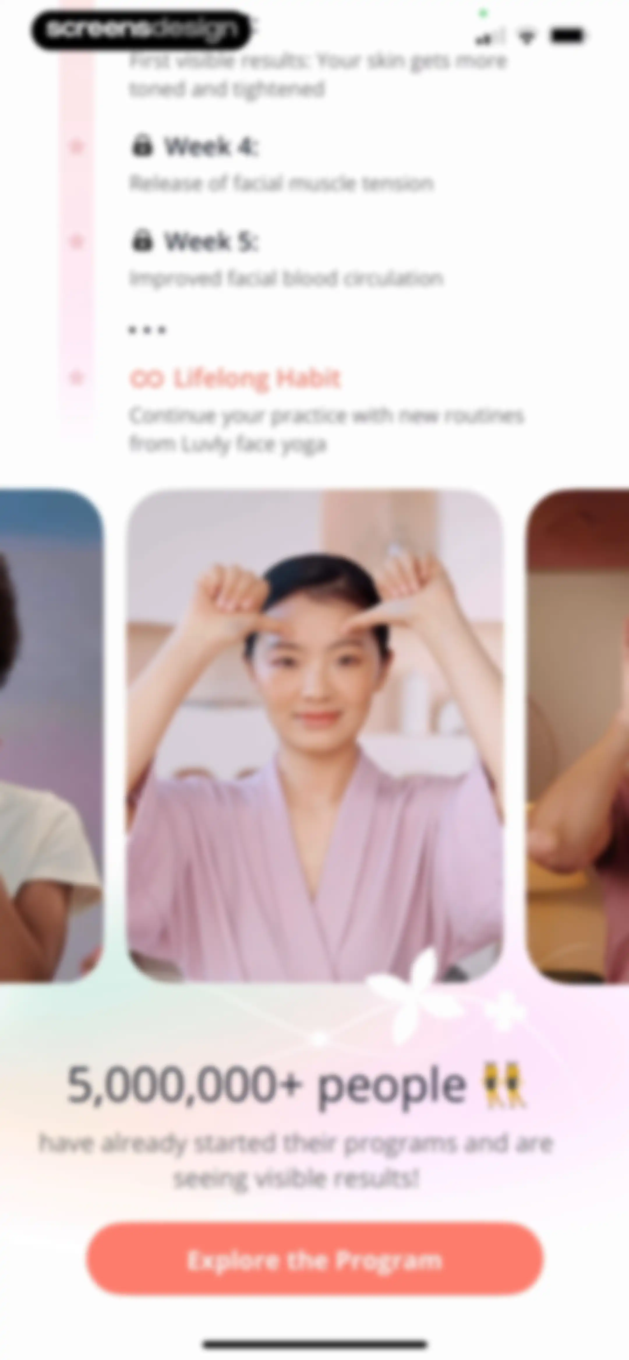 Luvly: Face Yoga Exercises screen 49