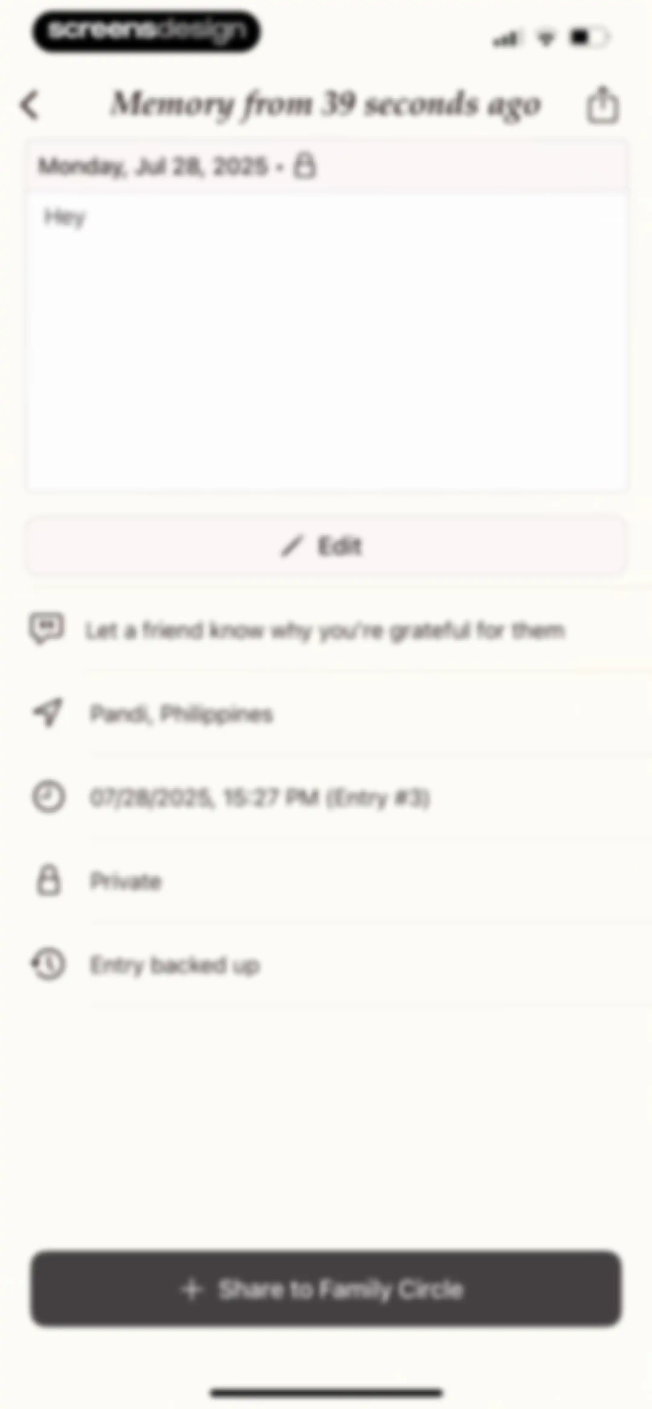 Gratitude Plus – Journal screen 144