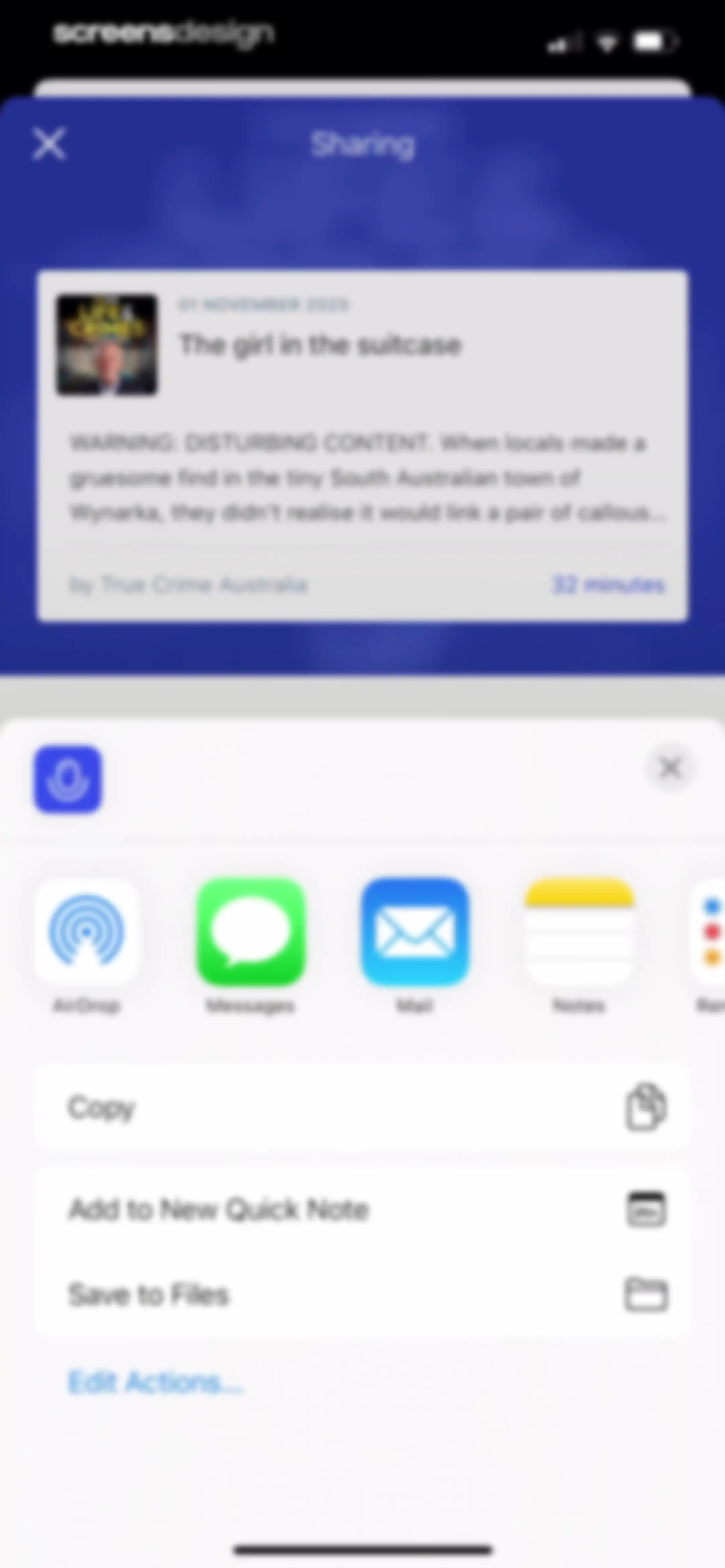 Podcast App screen 25