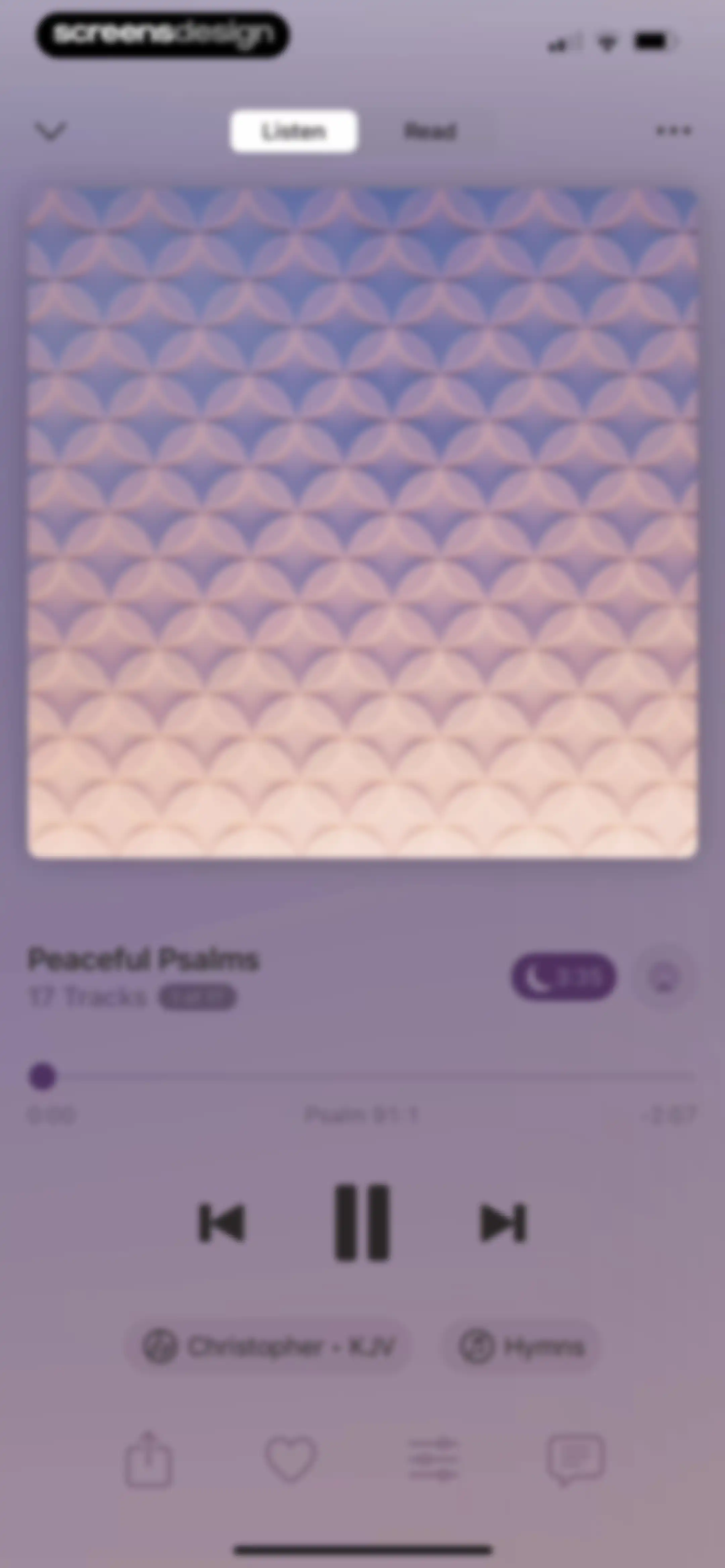 Dwell: Audio Bible screen 76