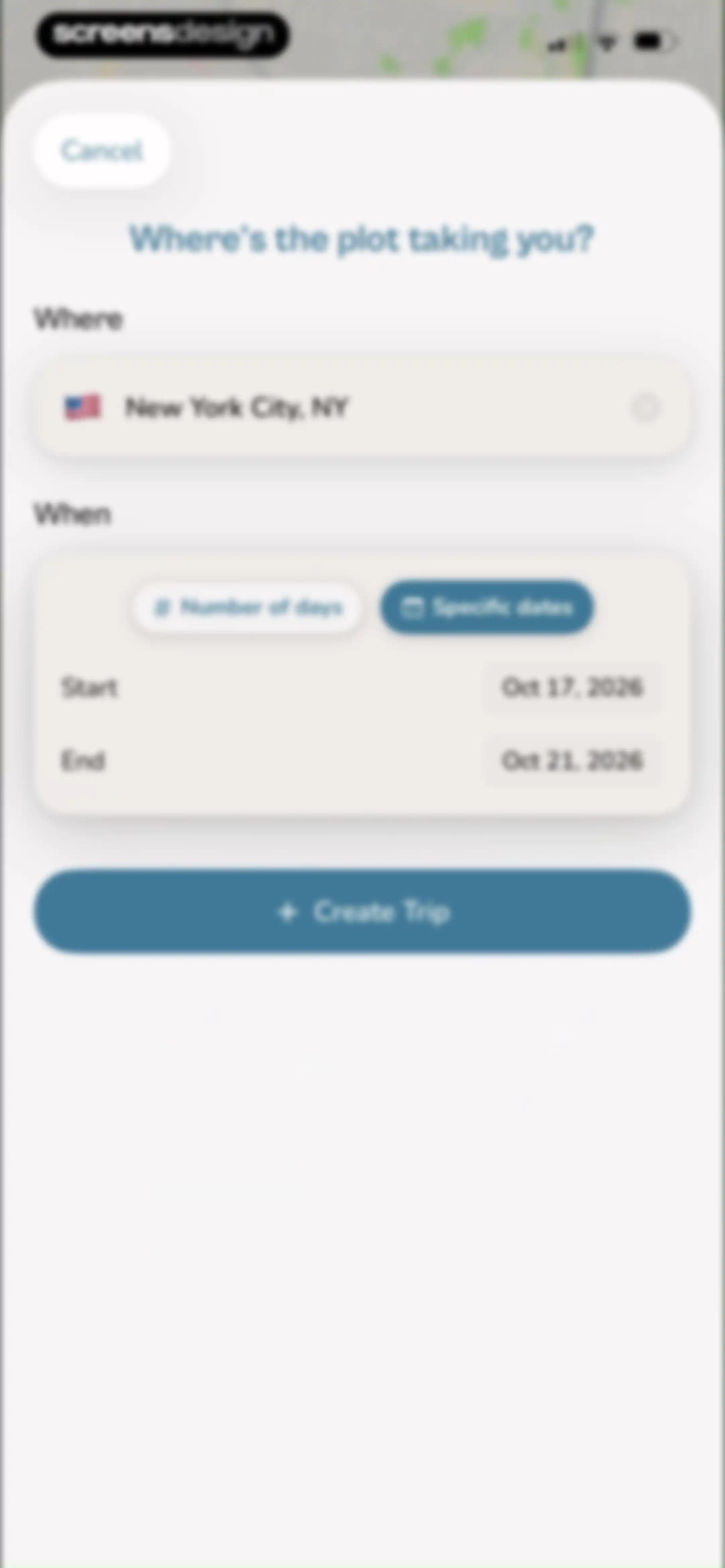 Plotline: Travel Map & Planner screen 65