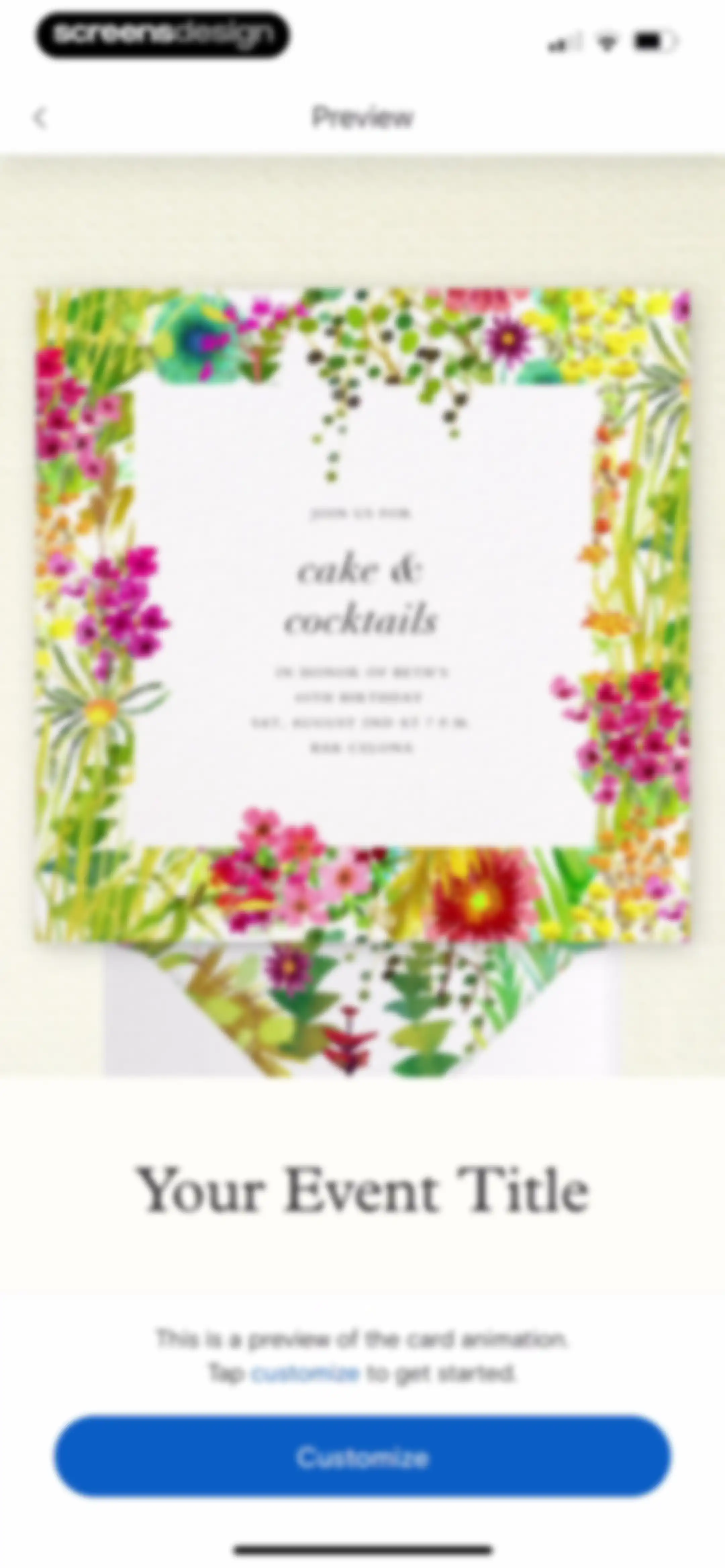 Paperless Post: Invitations screen 19