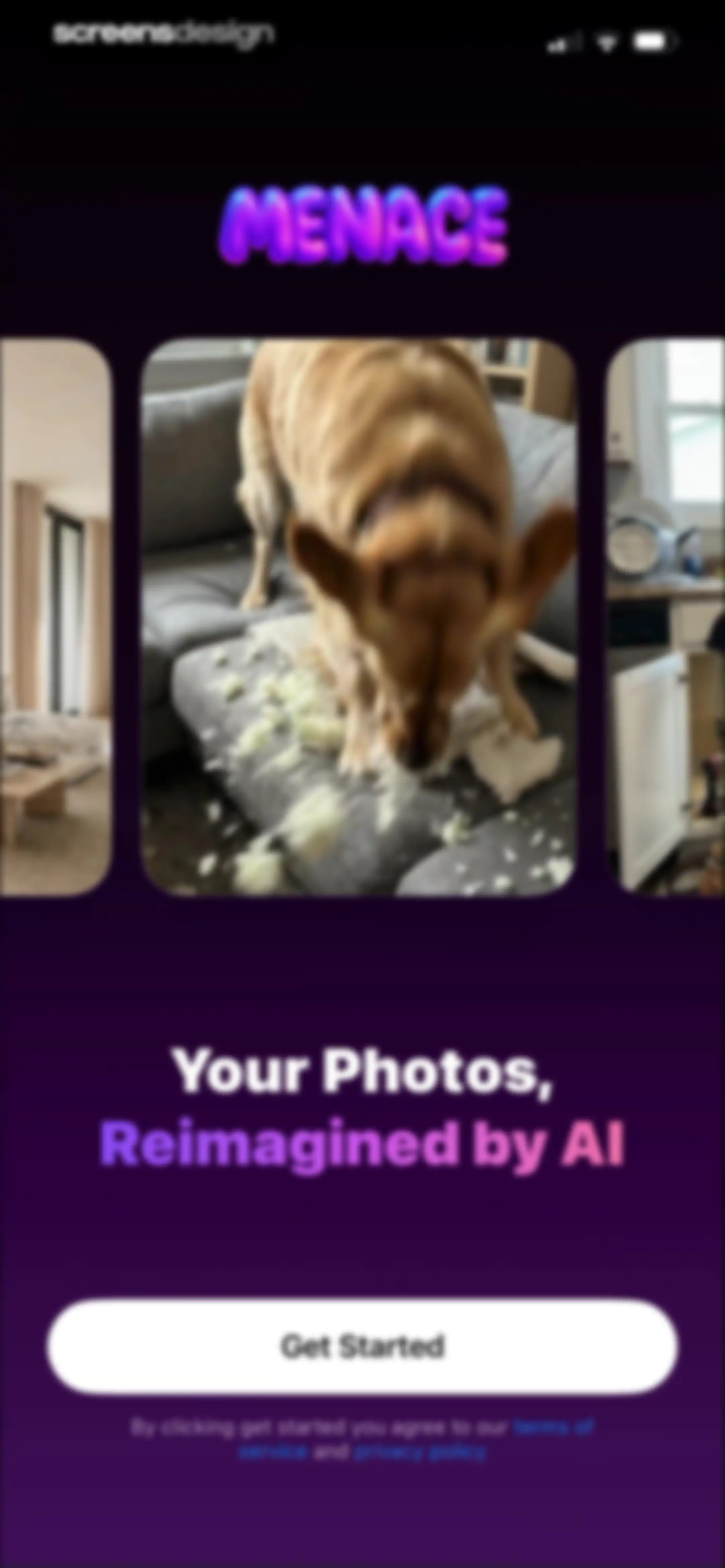 Menace: AI Photo Video Editor screen 2