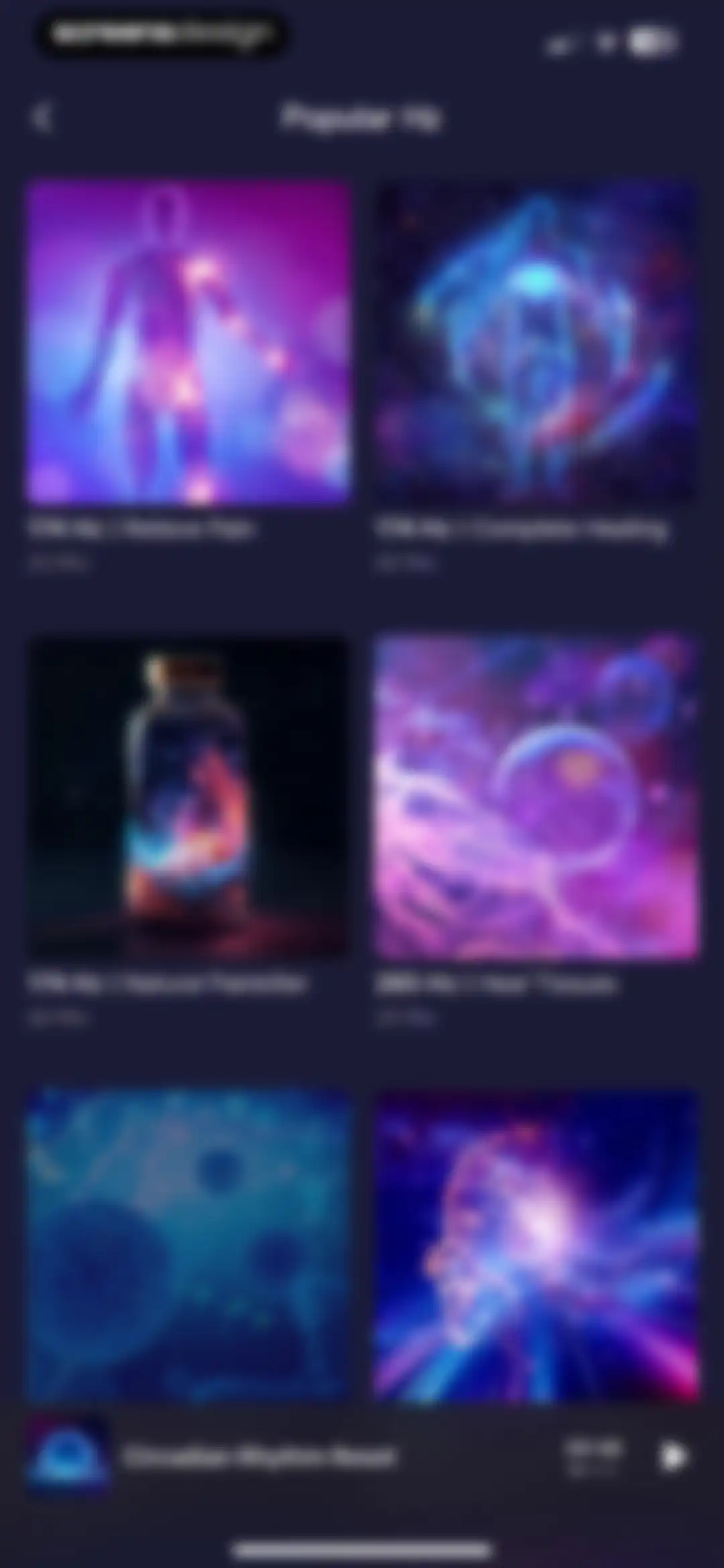 Frequency: Healing Sounds screen 33