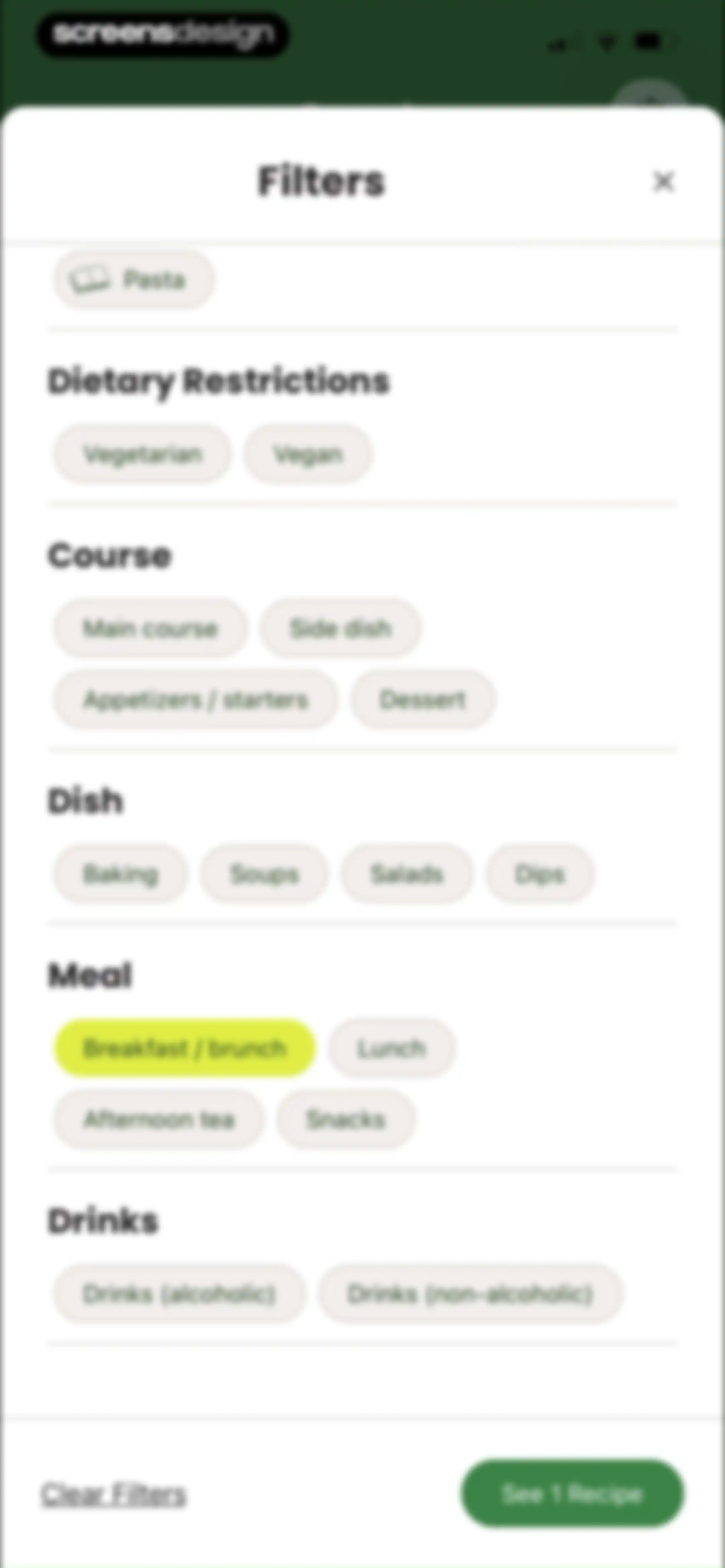 CookShelf: Search Cookbooks screen 88