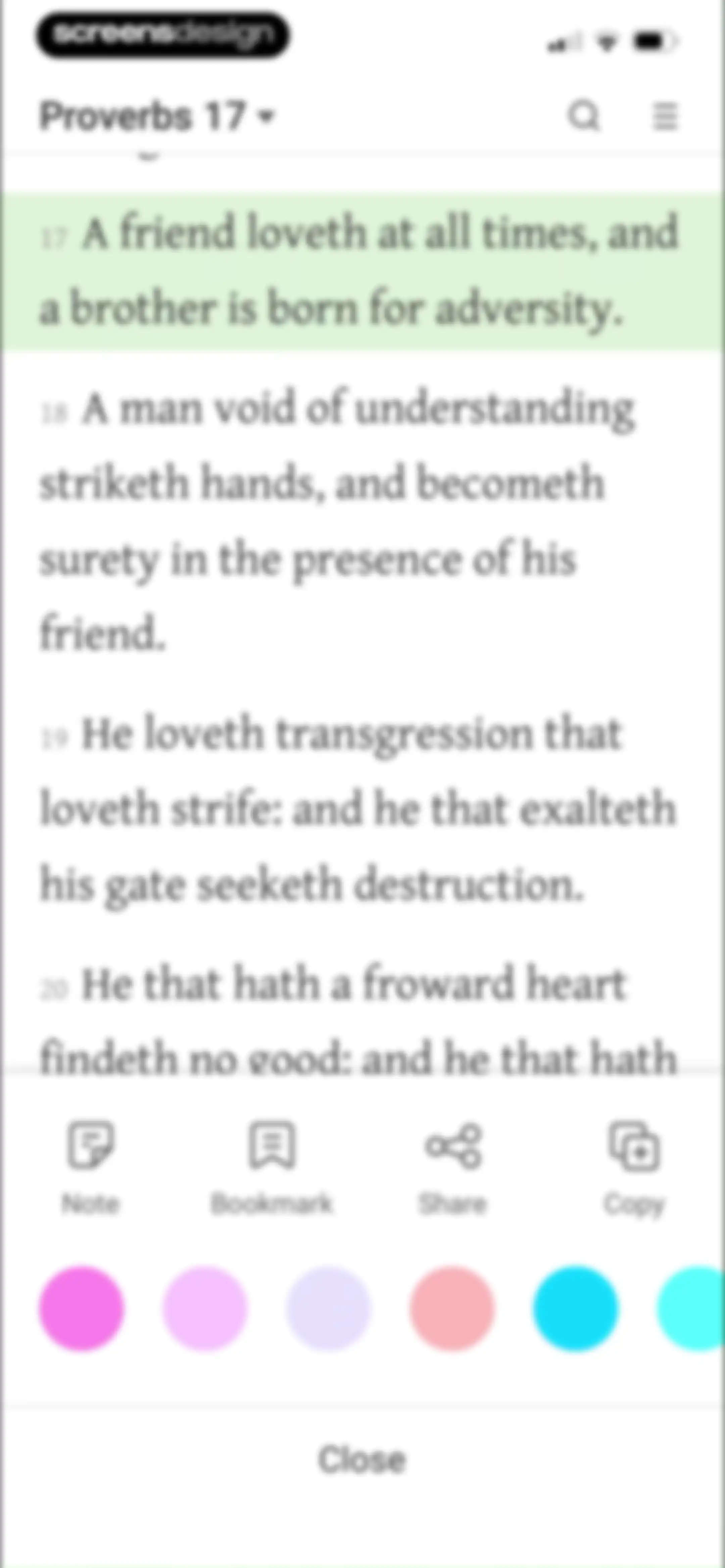 Bible - Daily Bible Verse KJV screen 39